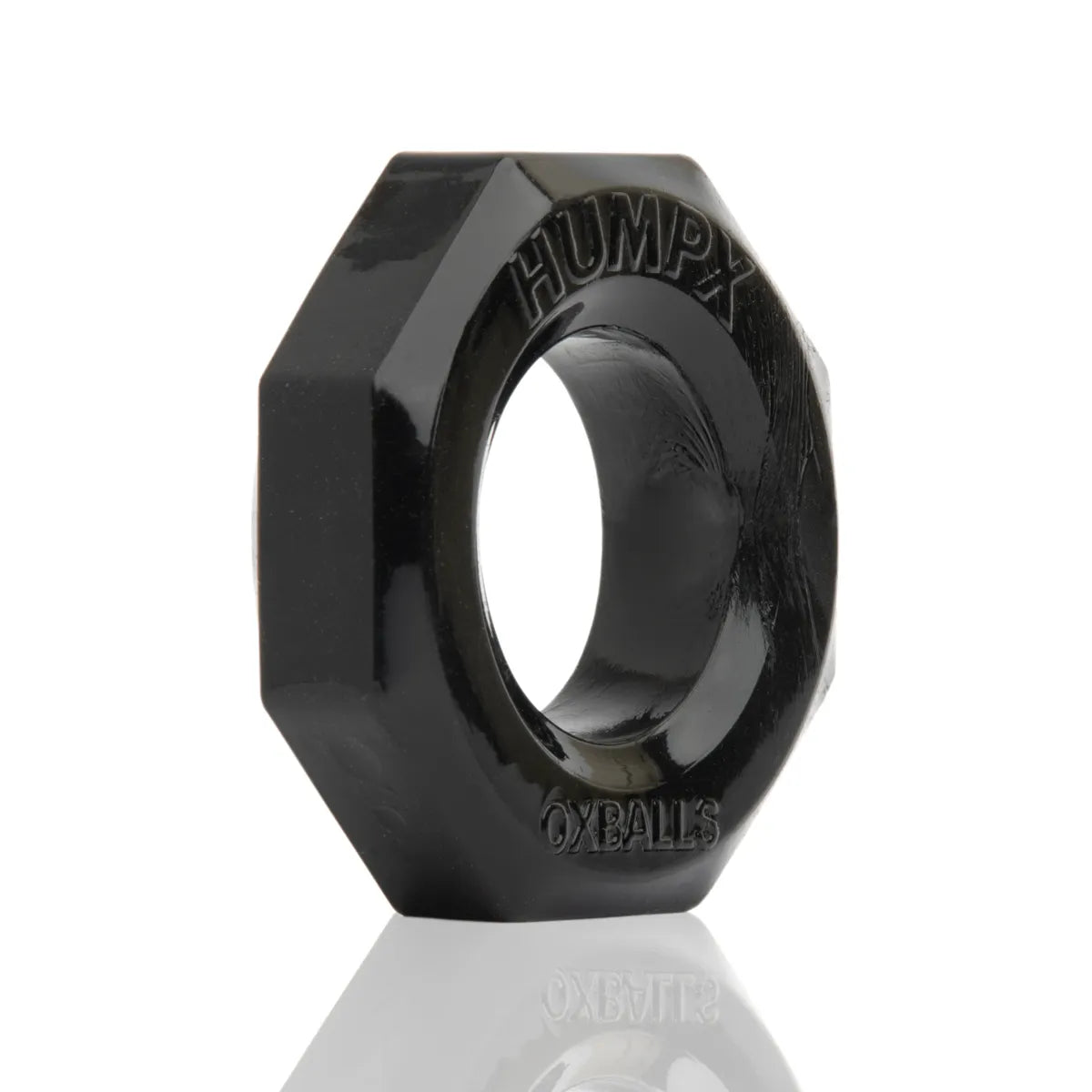 Oxballs HumpX Large Black Cock Ring - Premium Silicone Penis Ring for Enhanced Pleasure & Erection Support - Perfect for Couples Play & Solo Stimulation