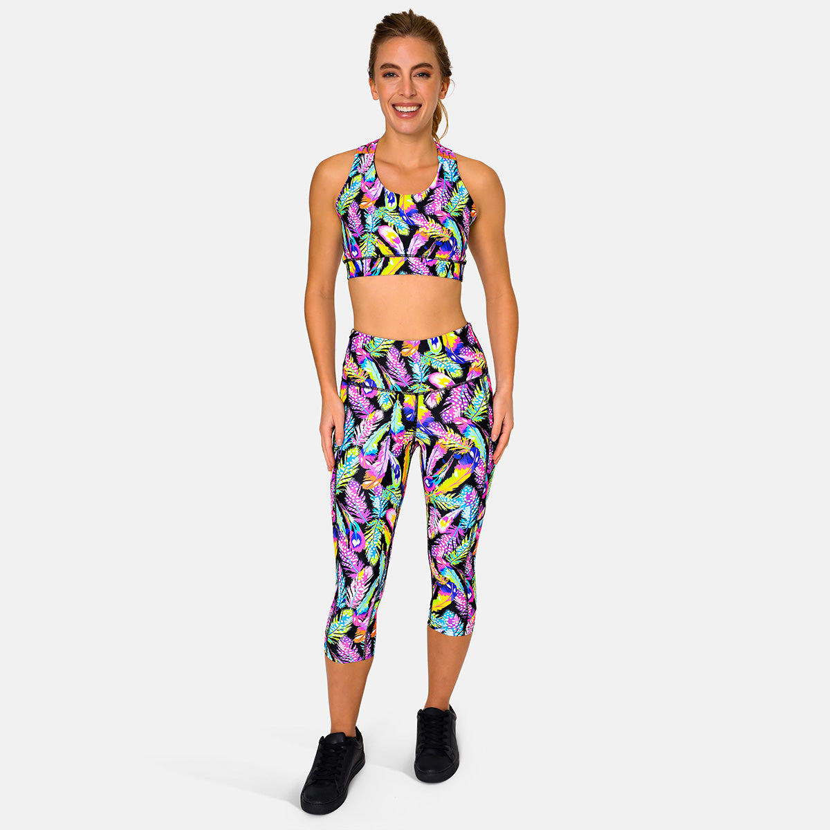 Feather Frenzy Capri Pants - Lightweight & Stylish Women's Casual Wear for Summer, Beach, and Vacation | Perfect for Outdoor Activities, Travel, and Lounge