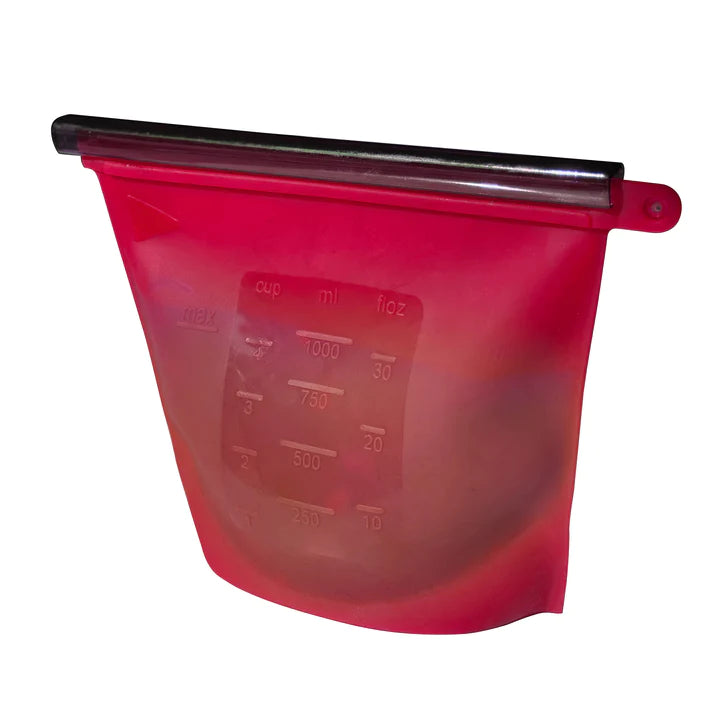 Reusable Silicone Food Storage Bags - Airtight Leakproof Freezer Safe BPA-Free - Perfect for Meal Prep, Snacks, Leftovers & Sous Vide Cooking