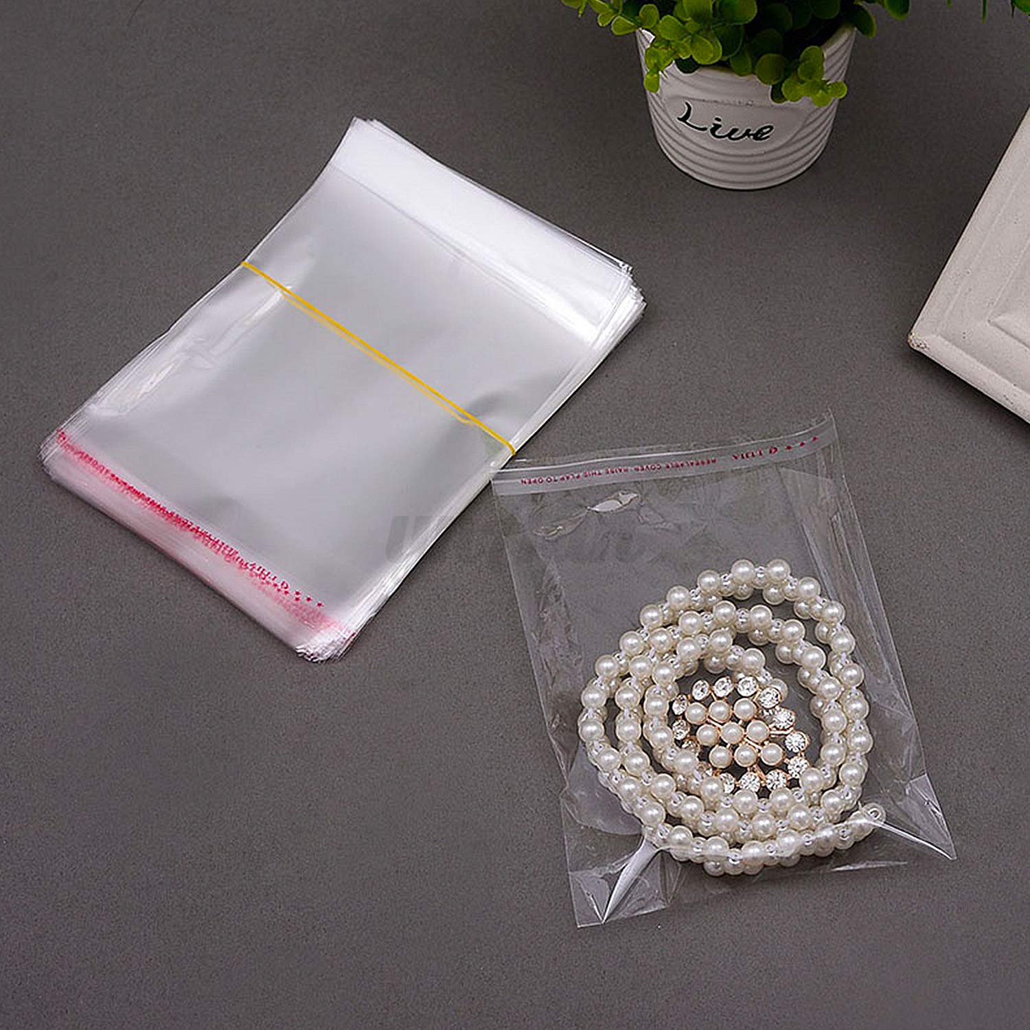 900 Pcs Clear Resealable Plastic Bags - 4 Sizes (3.5x6.3