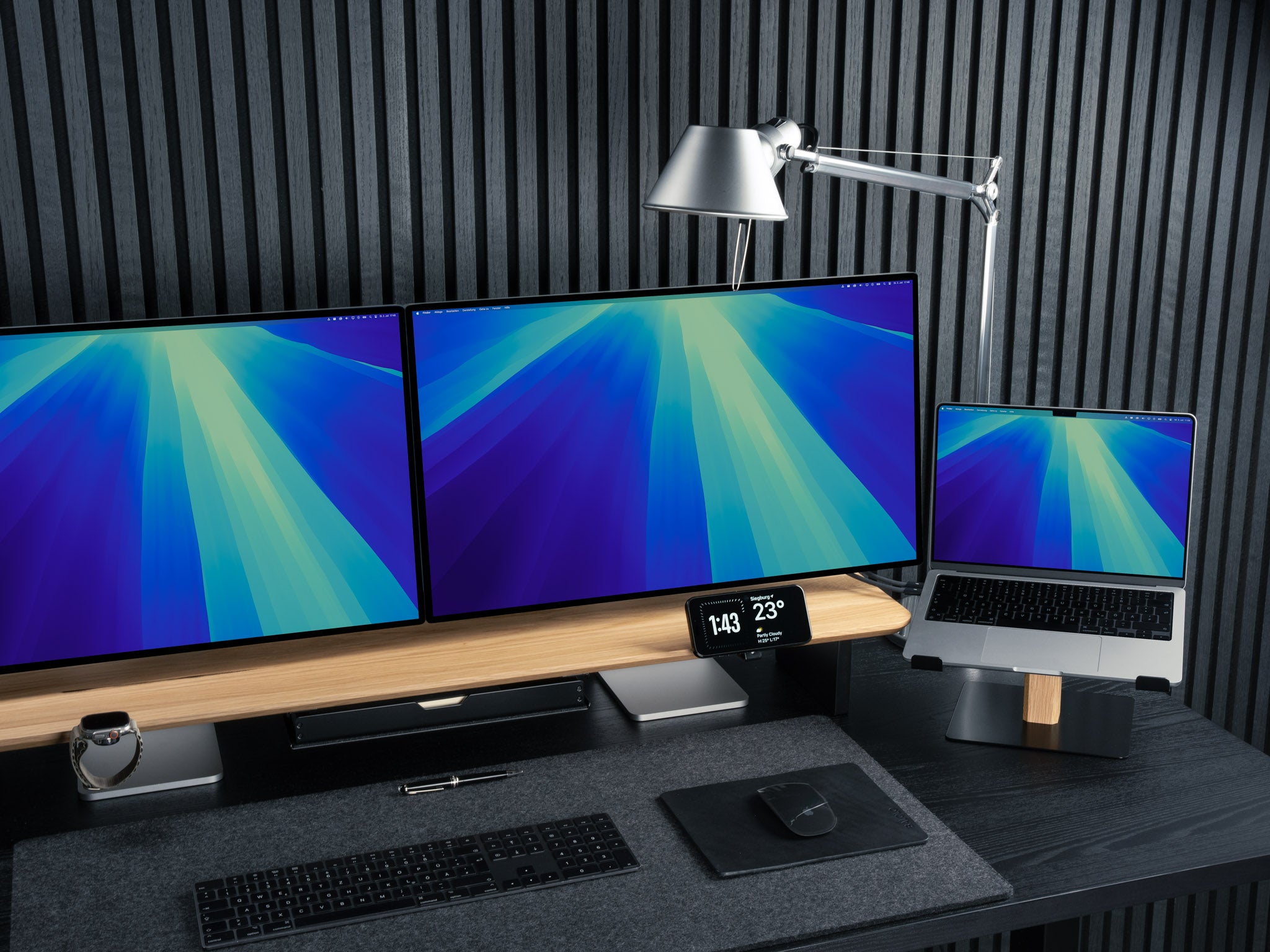 Ergonomic Adjustable Laptop Stand for Desk - Portable & Foldable Aluminum Computer Stand for MacBook, iPad, Notebook - Perfect for Home Office, Workstation & Travel Use