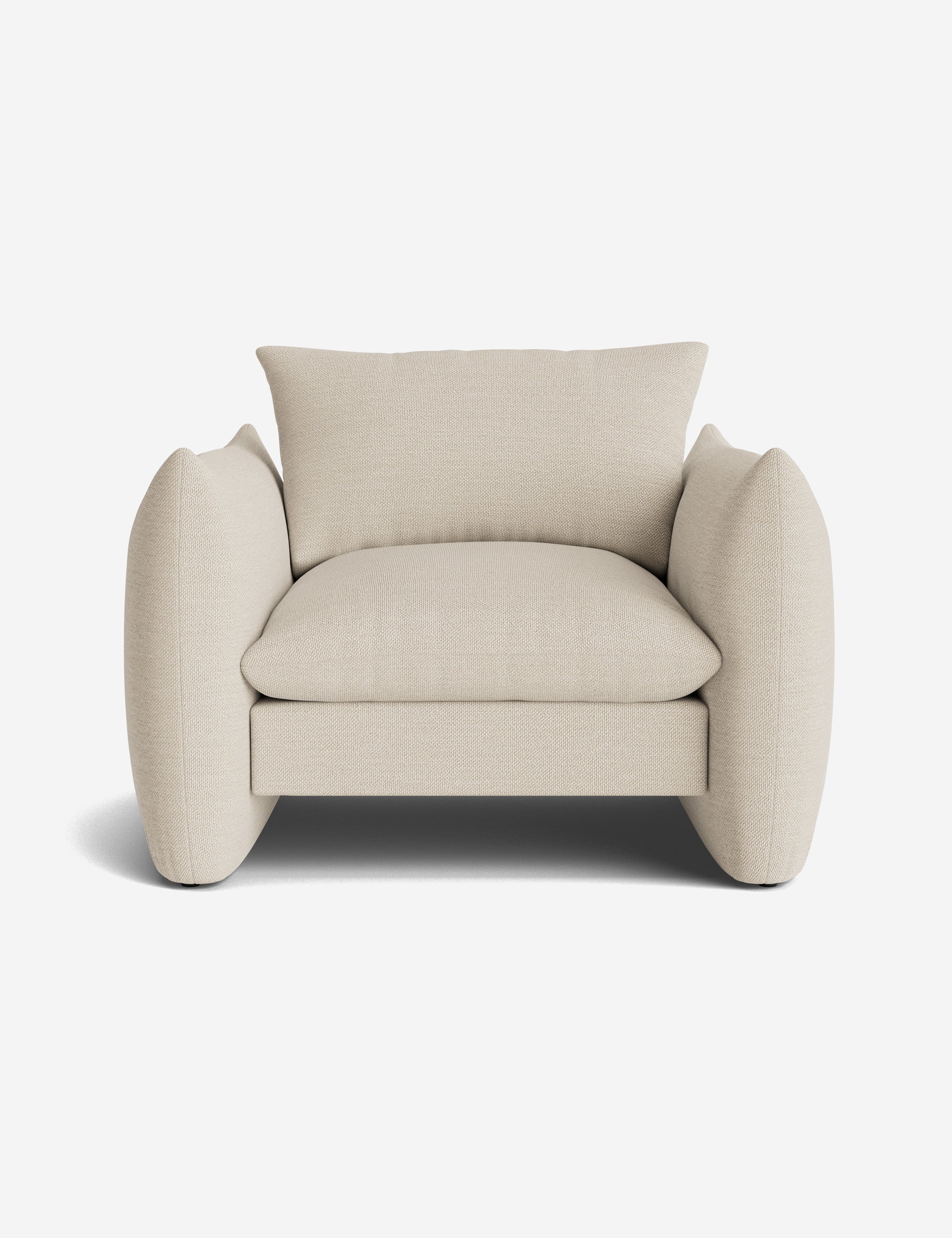 Modern Accent Chair for Living Room - Stylish Upholstered Armchair with Wooden Legs - Perfect for Home Office, Lounge, or Bedroom Decor