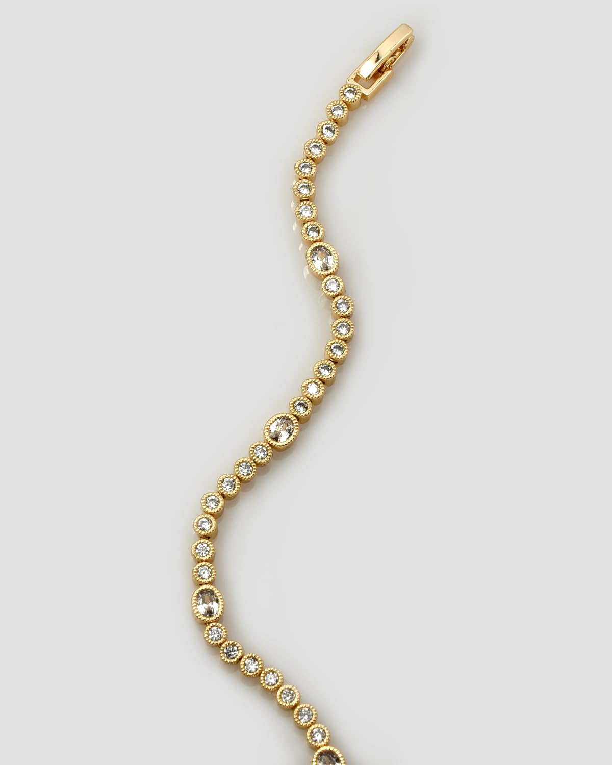 Elegant 3mm Cubic Zirconia Tennis Bracelet for Women - 7 Inch Gold Plated Jewelry - Perfect for Weddings, Parties & Everyday Wear