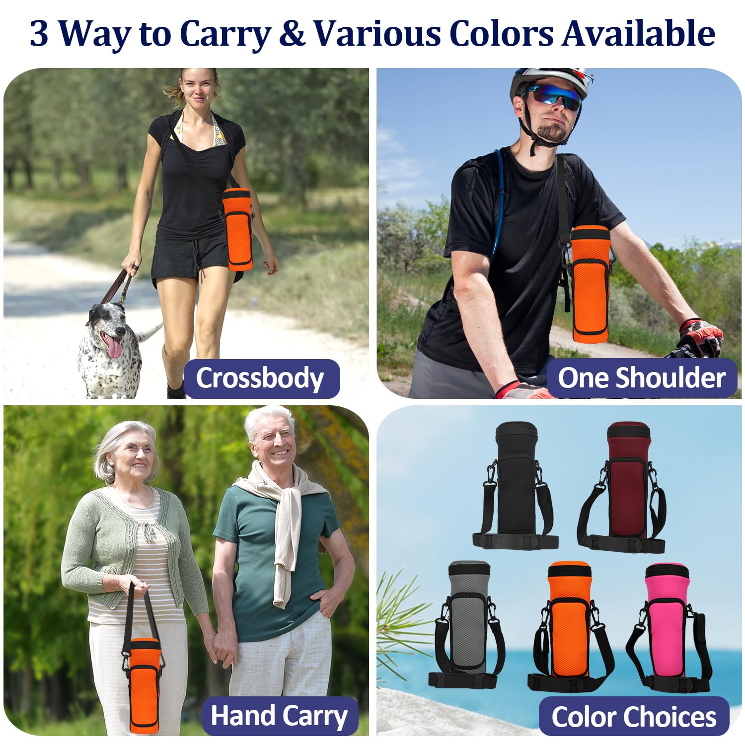 Portable Blender Carrying Case for Ninja BC151 - Insulated Travel Bag with Adjustable Strap & Storage Pocket, Orange - Perfect for Gym, Office & Outdoor Smoothies