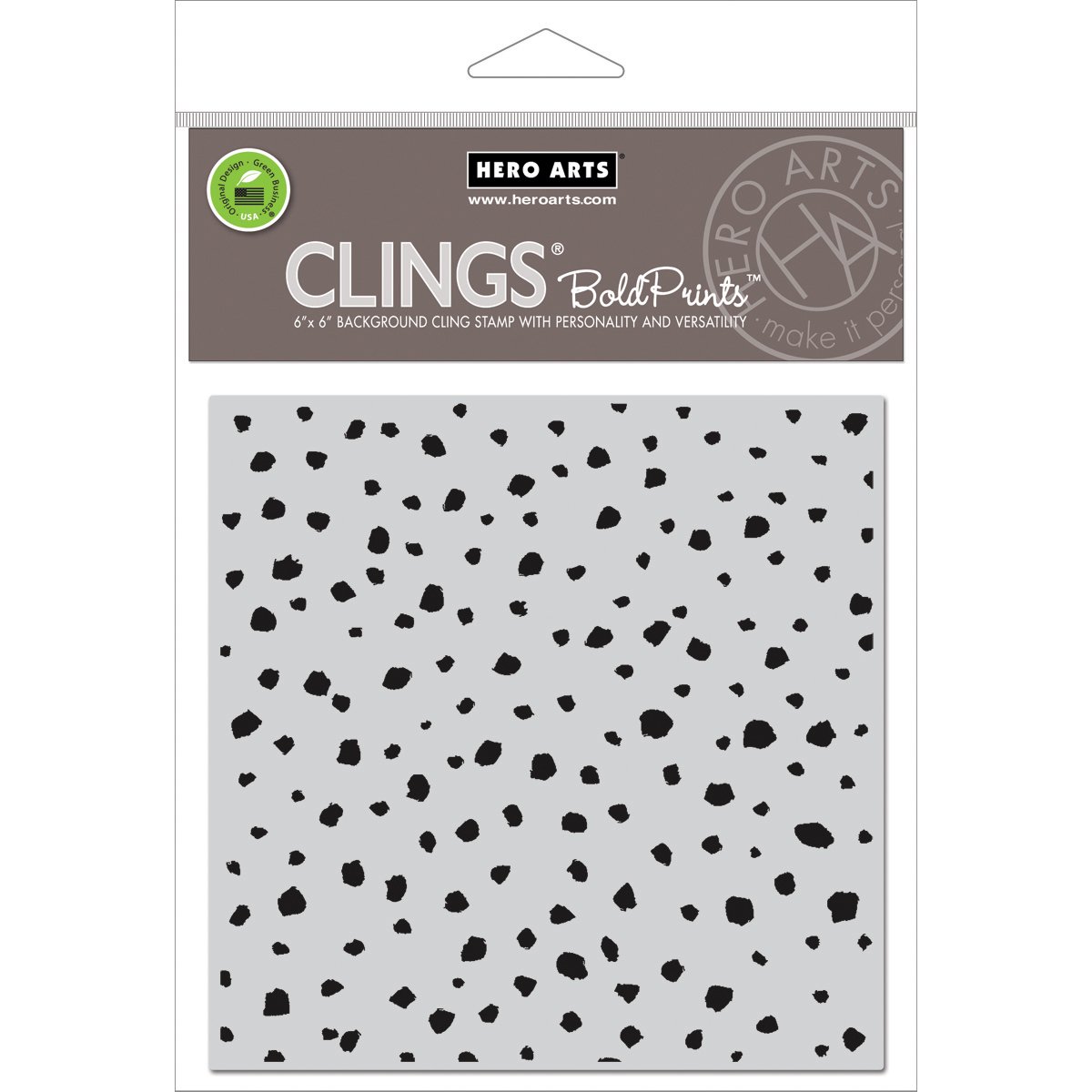 Hero Arts Paint on Canvas Bold Prints Cling Background Stamp - Premium DIY Scrapbooking & Card Making Supplies for Artists, Crafters - Perfect for Handmade Greeting Cards, Journals, Home Decor Projects