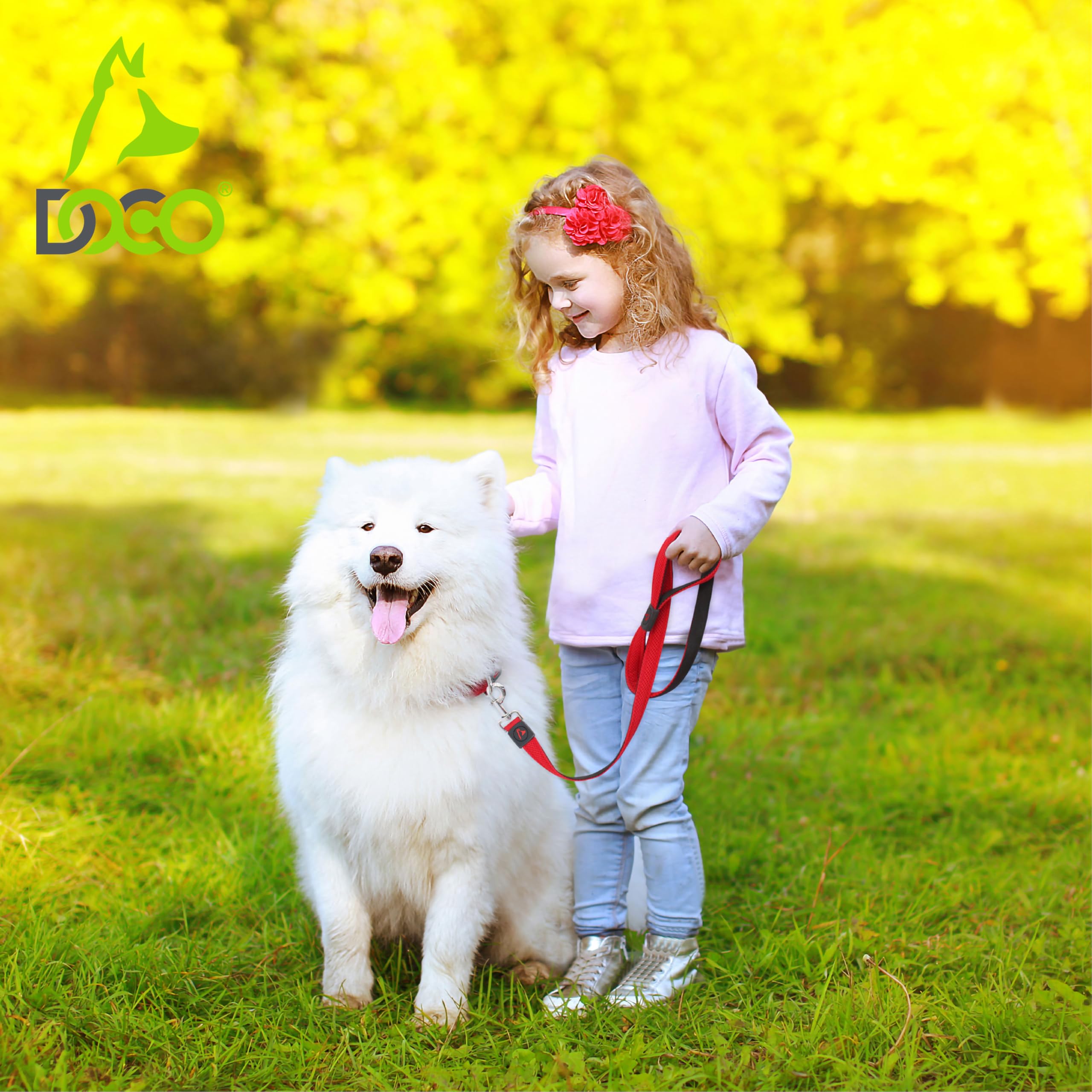 Puffy Air Mesh Dog Leash - Lightweight, Breathable & Durable Pet Leash for Small to Medium Dogs - Perfect for Walking, Running & Outdoor Adventures