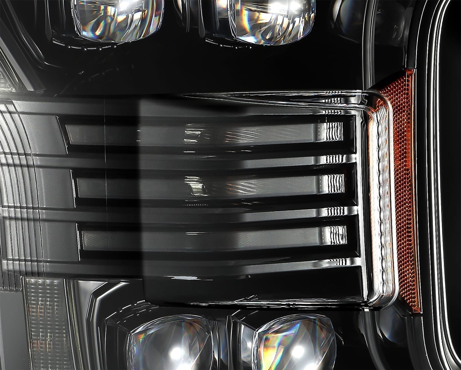 18 20 Ford F150 NOVA Series LED Projector Headlights Alpha Black - High Performance Lighting Upgrade for Off-Road & Night Driving