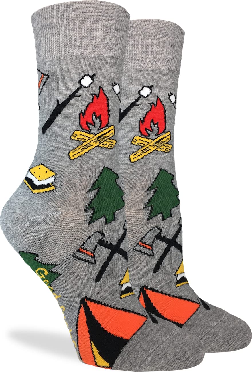 Good Luck Sock Women's Nature & Outdoor Hobbies Socks for Hiking, Camping & Adventure - Comfortable & Durable Adult Crew Socks for Outdoor Enthusiasts