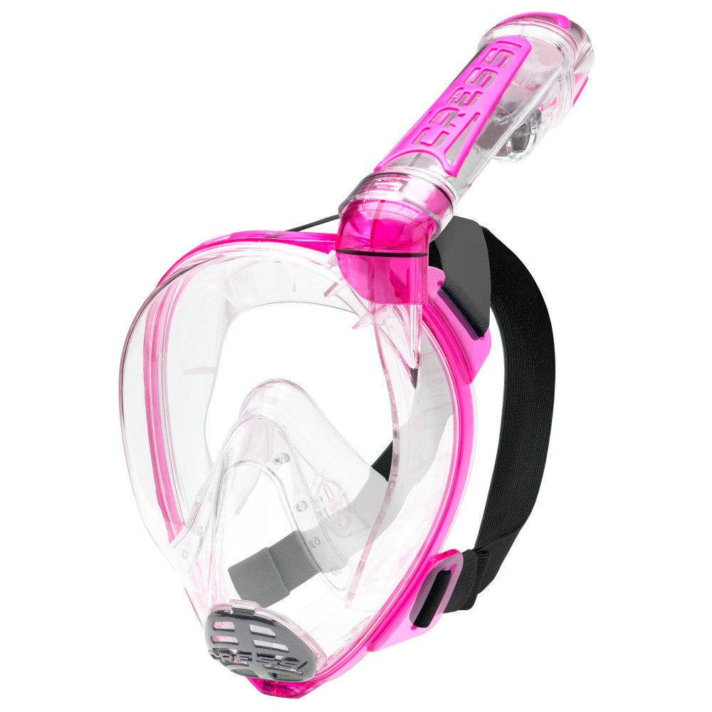 Cressi Duke Dry Full Face Snorkeling Mask - Anti-Fog, 180° Panoramic View for Scuba Diving & Snorkeling - Perfect for Underwater Exploration & Marine Life Observation