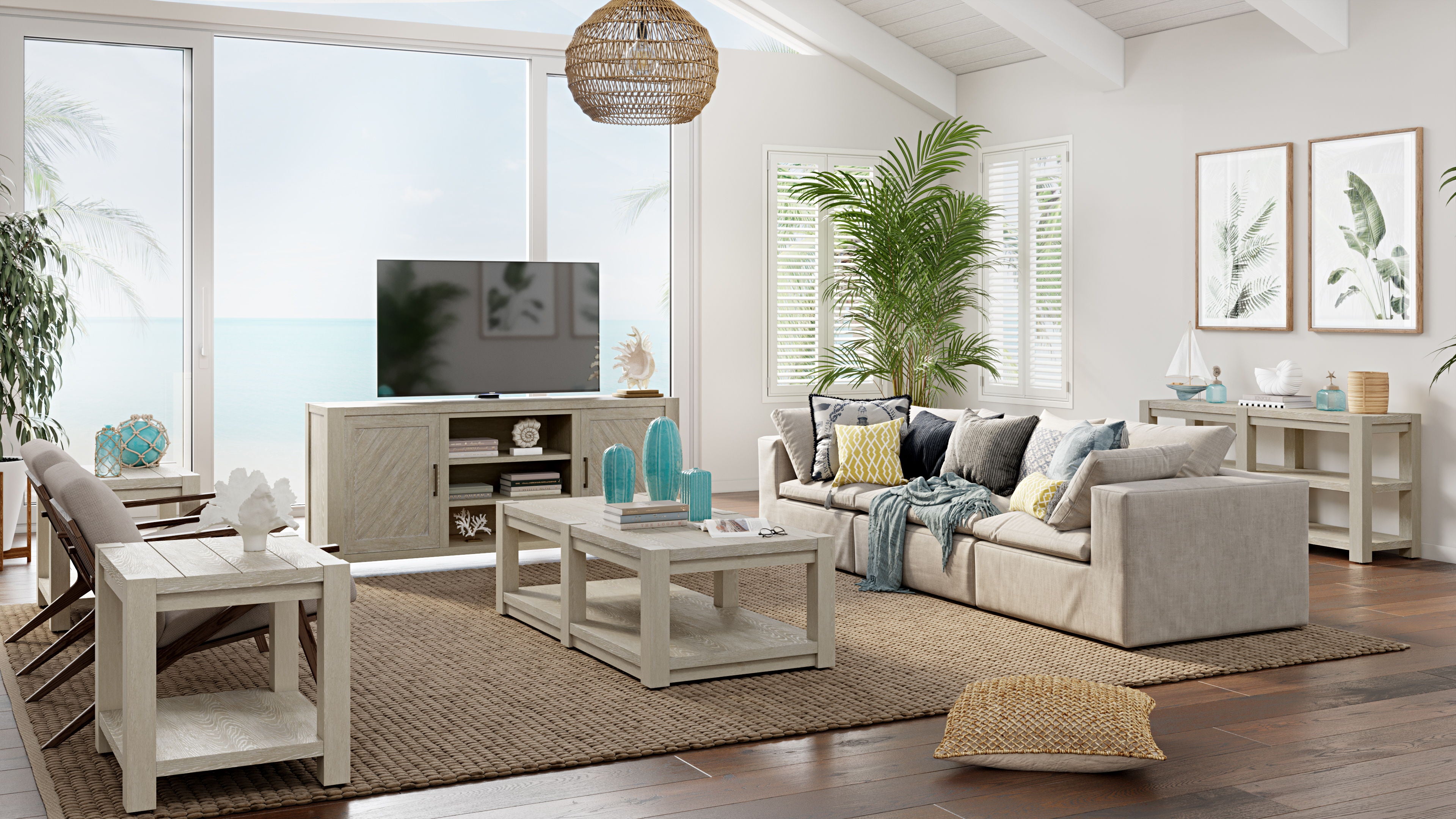 Burgess Rectangular End Table in Calico Grey - Modern Side Table for Living Room, Bedroom, or Office - Sturdy & Stylish Accent Furniture