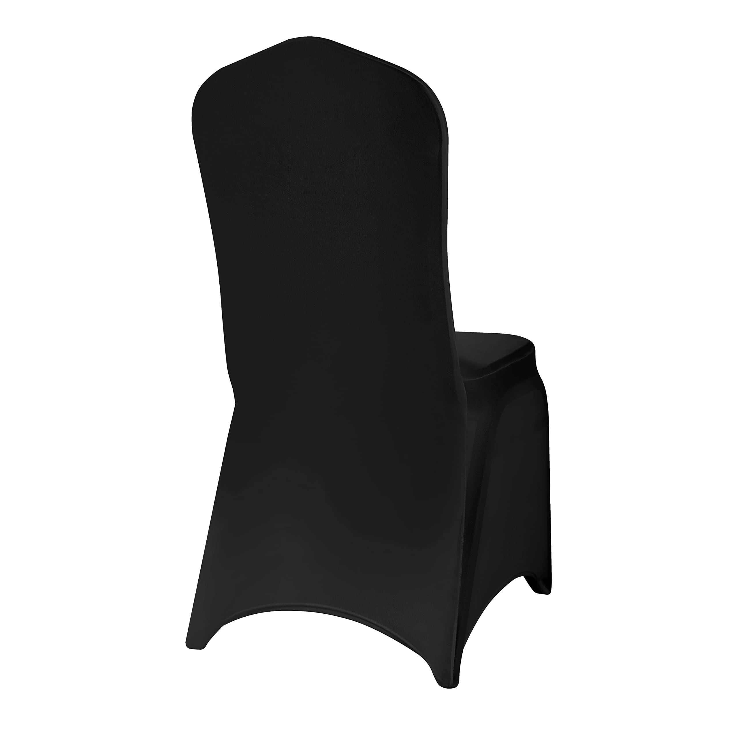 100PCS Stretch Spandex Chair Covers - Washable & Removable Elastic Chair Protectors for Living Room, Party, Banquet, Wedding Events - Perfect for Hotels, Restaurants & Home Decor (Black)