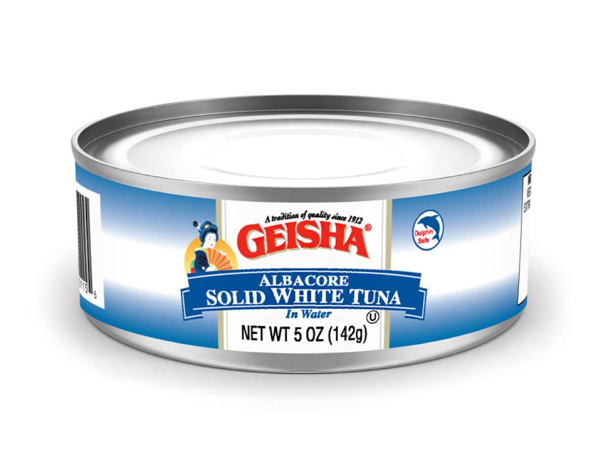 Premium GEISHA Solid White Albacore Tuna in Water - 5oz Cans (Pack of 24) | High Protein, Omega-3 Rich, Kosher Certified, Gluten Free, No Trans Fat & No Sugar Added | Perfect for Salads, Sandwiches, and Healthy Meal Prep