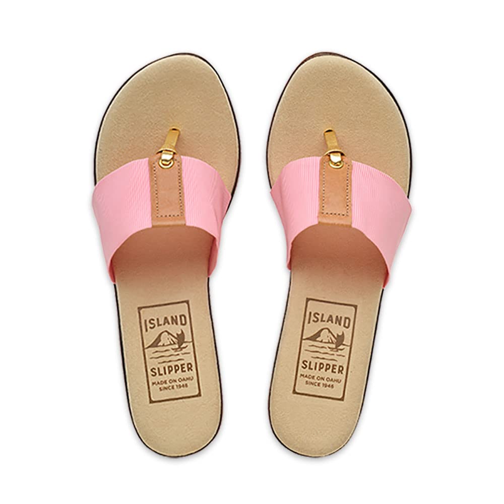 Women's Comfortable Elastic Wedge Sandal - Breathable Summer Shoes with Arch Support | Handmade in Hawaii (T810-PINK-5) | Perfect for Beach, Vacation & Casual Outings