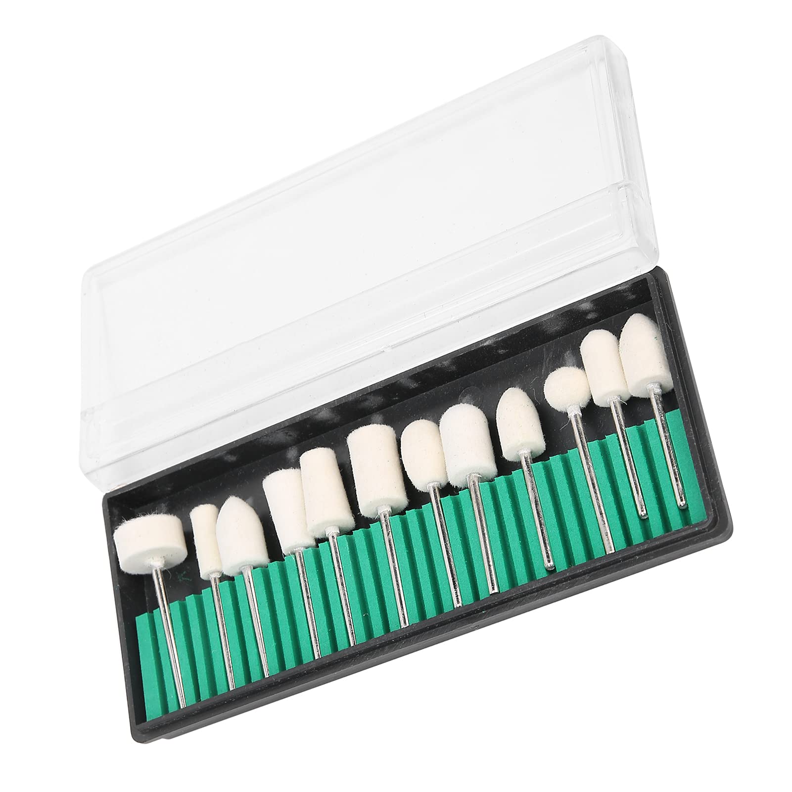 12pcs Soft Nail Drill Bits for Professional & Home Manicure - Nail Polishing Heads for Salon & DIY Nail Care - Perfect for Acrylic, Gel & Natural Nails