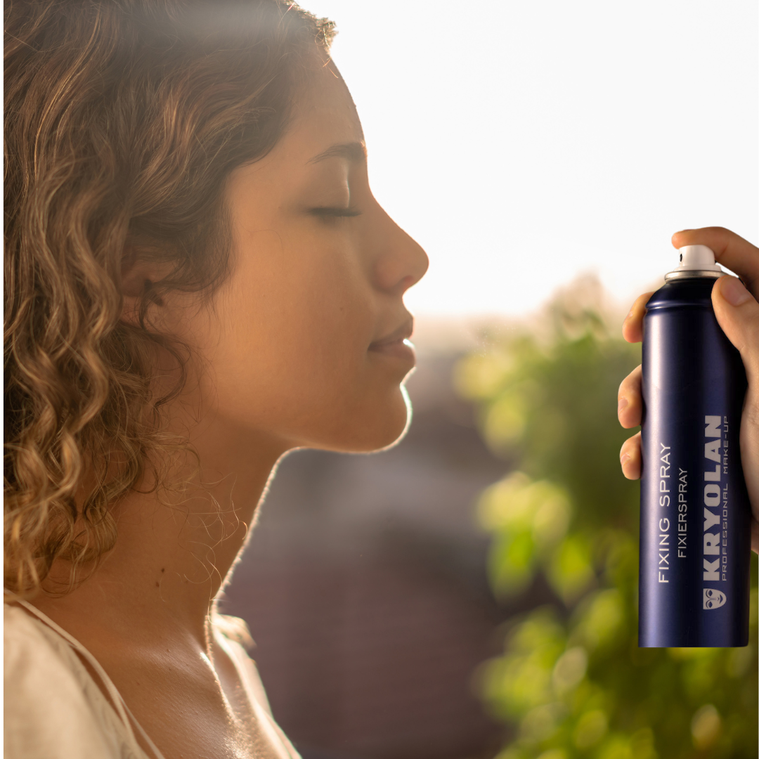 Kryolan Professional Makeup Fixing Spray - Long-Lasting Makeup Setting Spray for Stage, Photography & Everyday Use