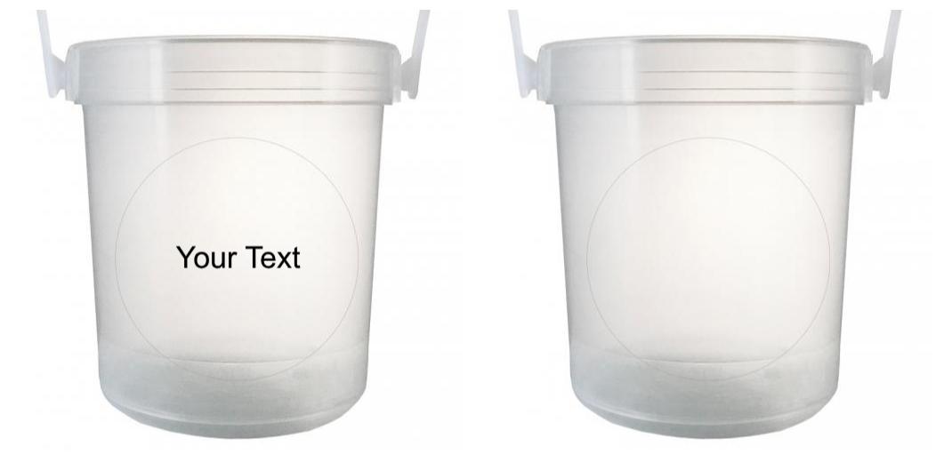32 oz Plastic Rum Buckets with Custom Sticker - Perfect for Beach Parties, Cocktail Bars & Tropical Themed Events