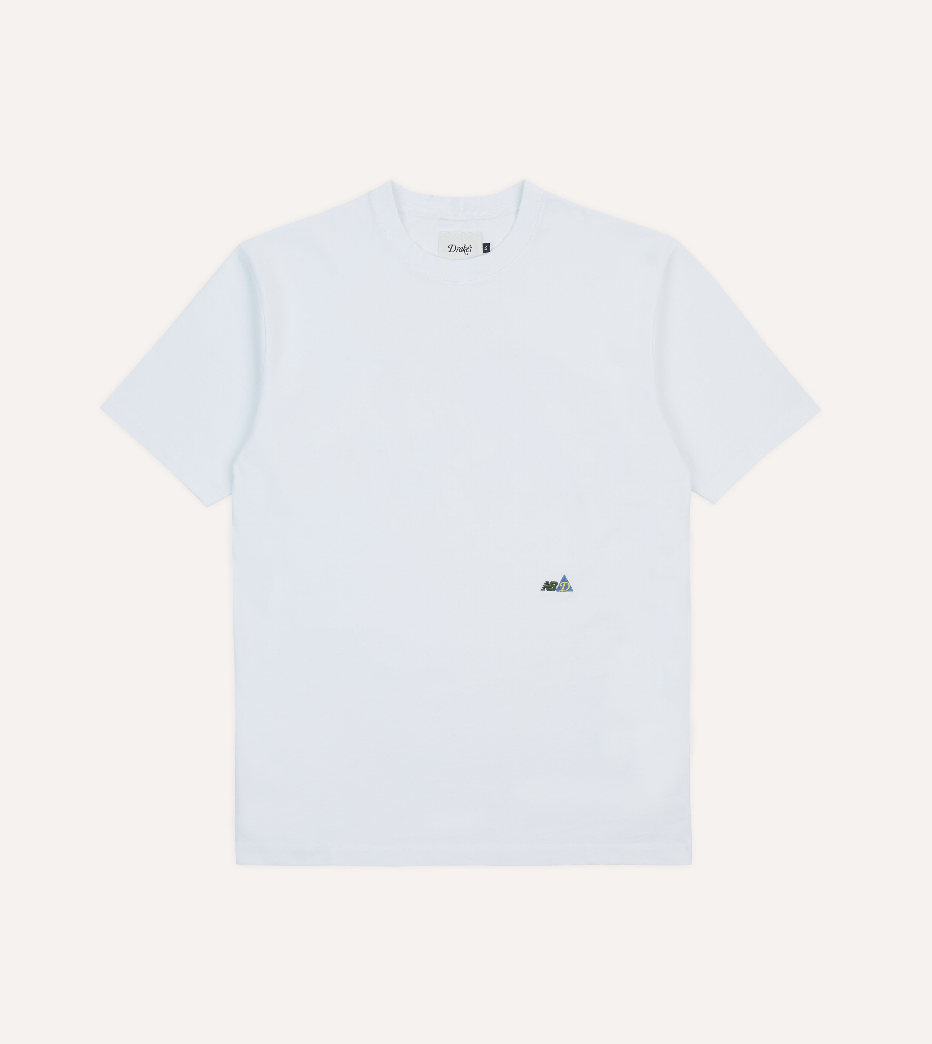 Drake's & New Balance White Graphic T-Shirt for Men - Stylish Casual Tee with Cool Print - Perfect for Streetwear, Gym, and Everyday Outfits