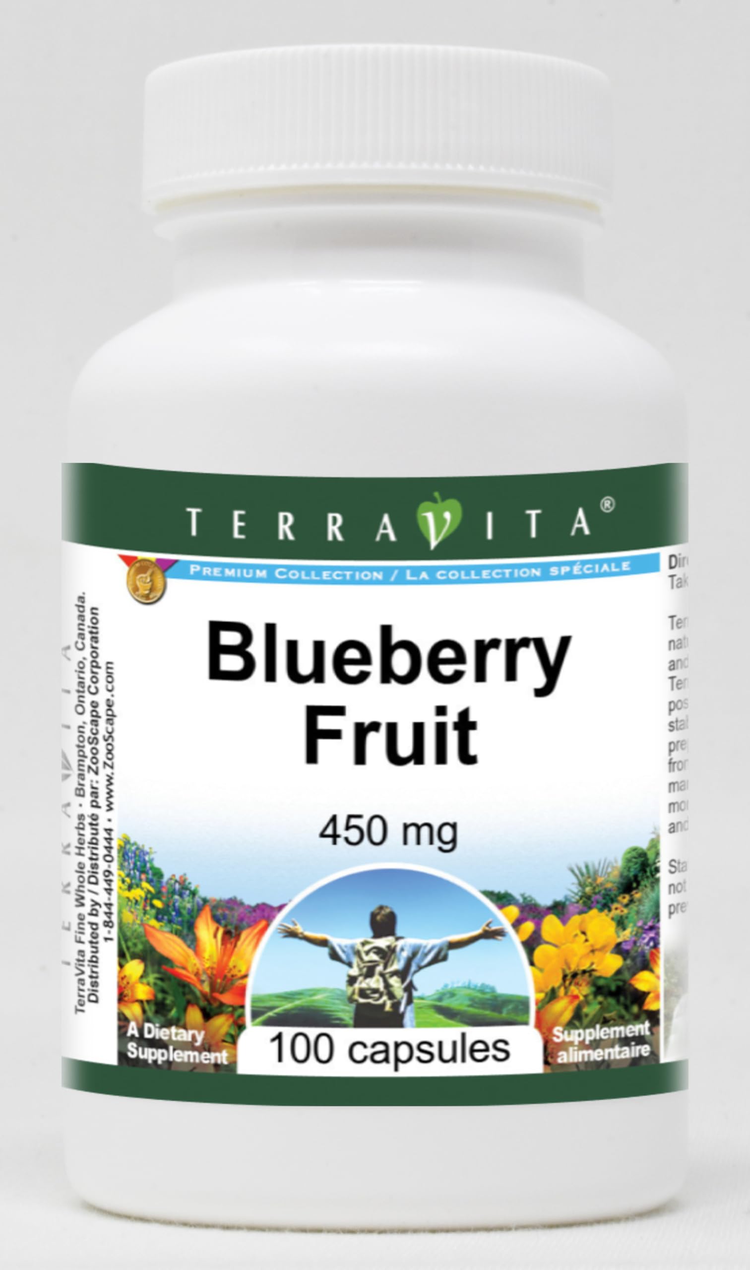 Premium Blueberry Extract 450mg (100 Capsules per Bottle) - 2 Pack - Antioxidant Supplement for Brain & Eye Health - Supports Memory & Vision - Perfect for Daily Wellness & Cognitive Support