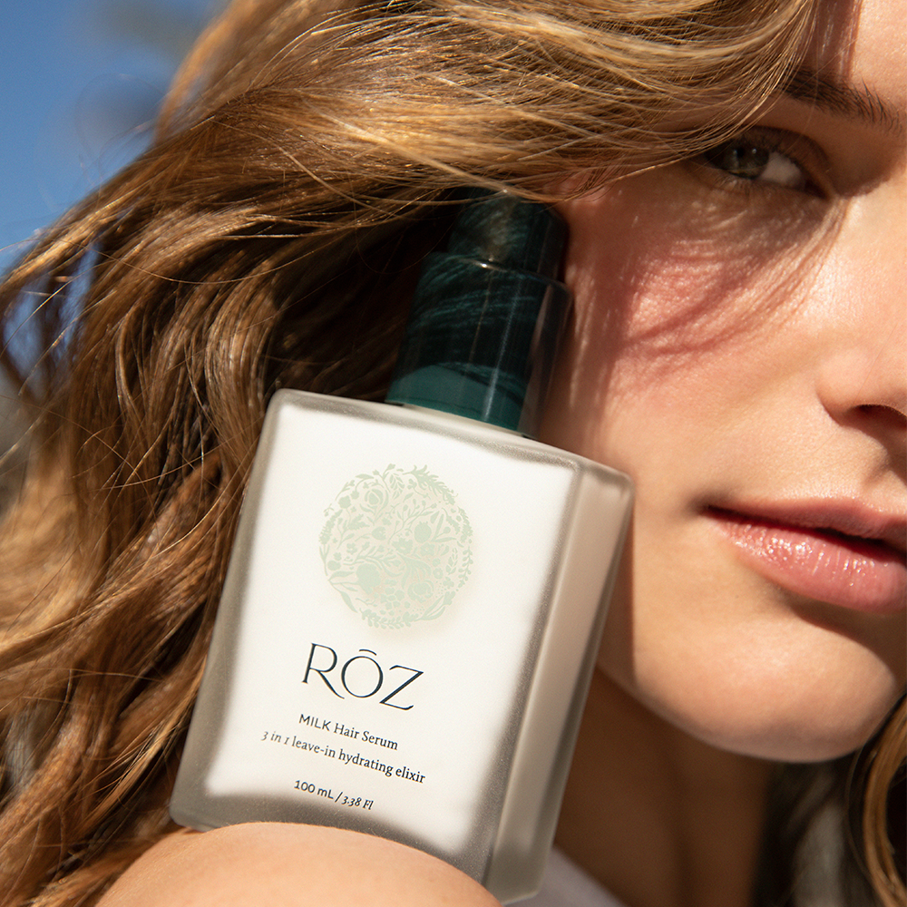 Roz Milk Hair Serum - Nourishing & Repairing Hair Treatment for Dry, Damaged Hair - Perfect for Daily Use & Styling