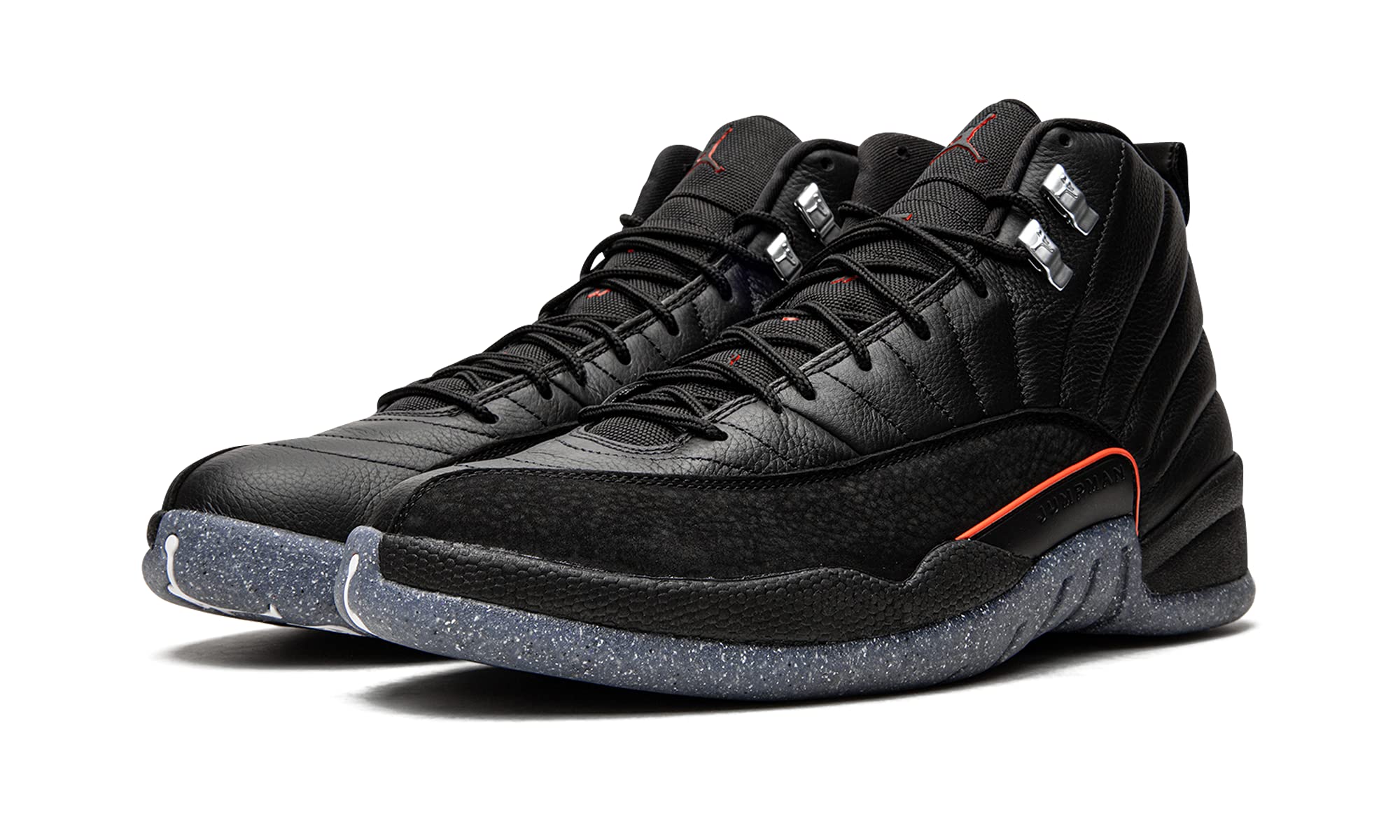 Nike Men's Air Jordan 12 Retro Utility Sneakers - Black/Black/Bright Crimson/White - Size 8.5 | Basketball Shoes for Men, Streetwear Fashion & Casual Wear