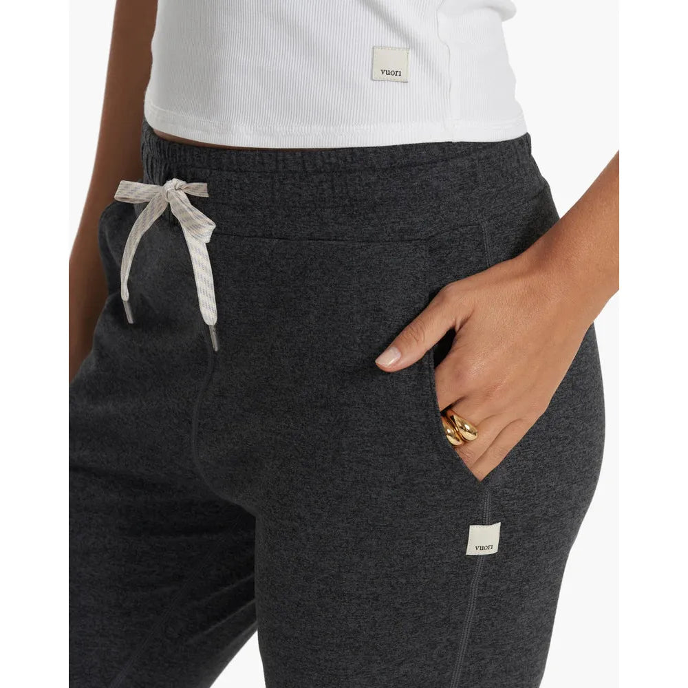 Vuori Women's Performance Jogger Pants - Charcoal Heather - High-Waisted Athletic Lounge Pants for Yoga, Running & Everyday Comfort
