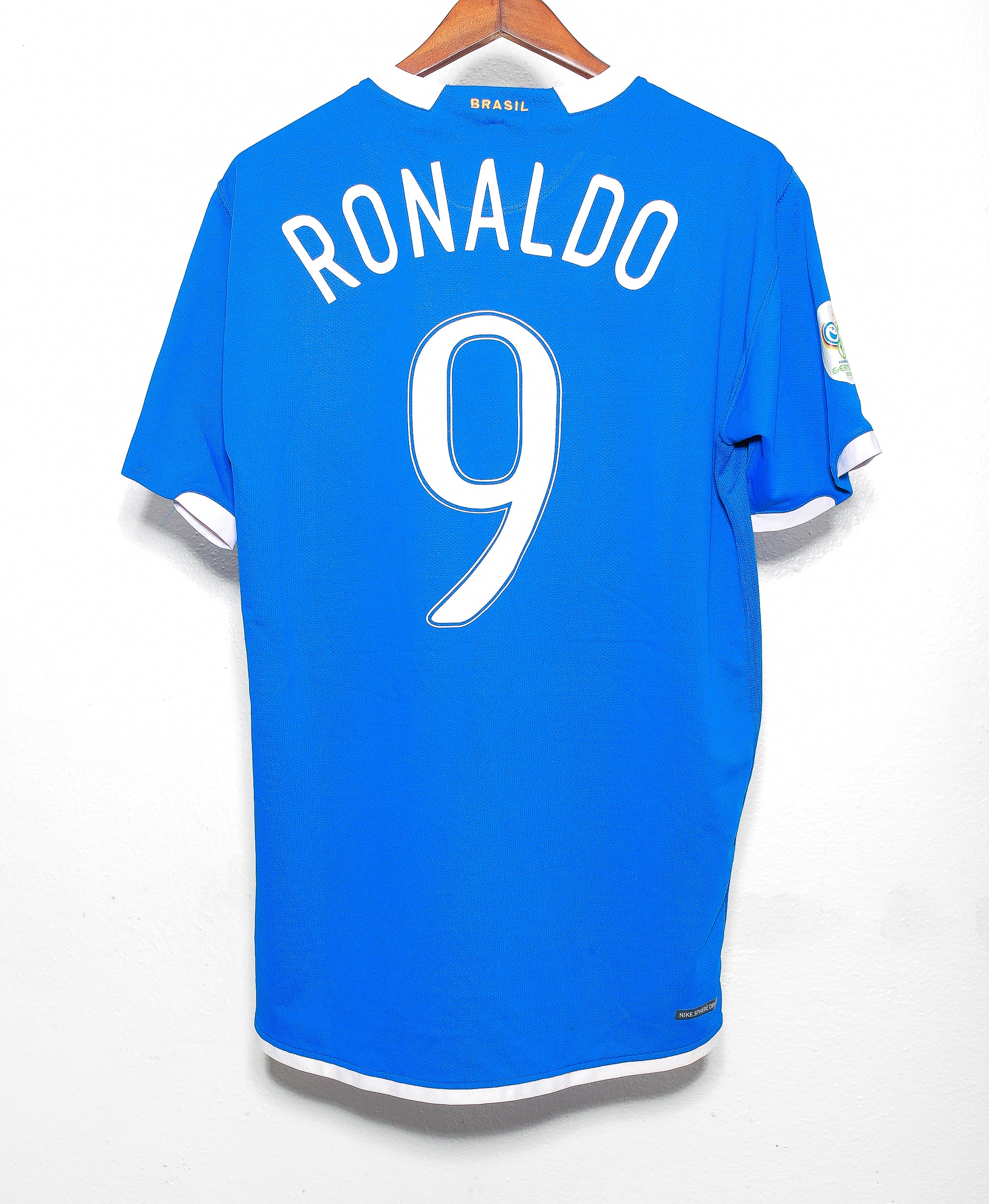 2006 Brazil Away #9 Ronaldo Jersey - XL Size - Authentic Soccer Shirt for Fans & Collectors - Perfect for Games, Parties & Sports Events
