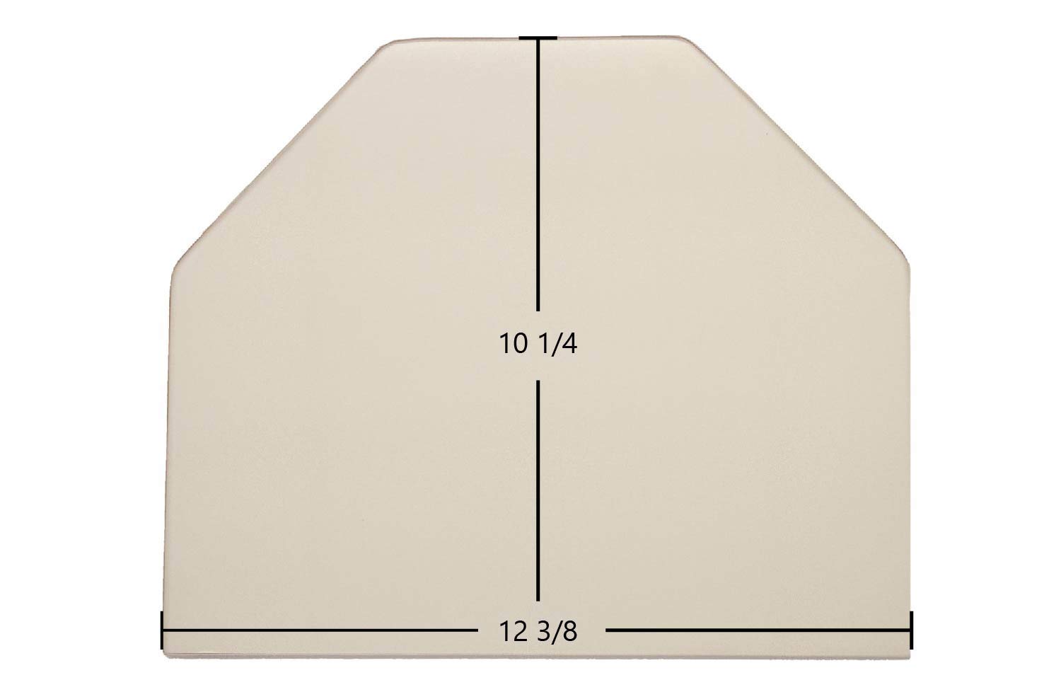 Dutchwest #2461 Wood Stove Replacement Door Glass - 12 3/8