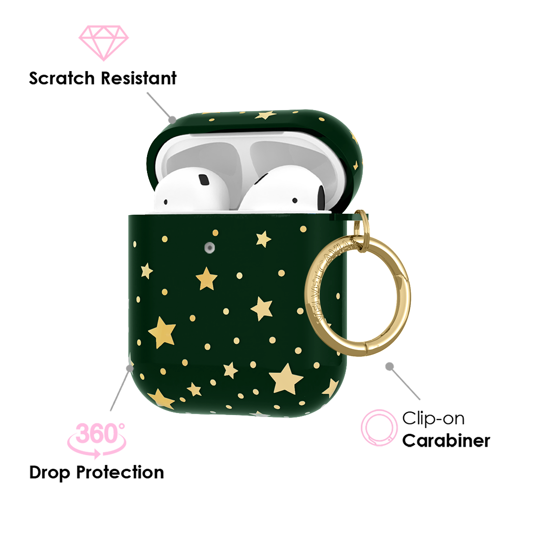 Evergreen Stars AirPod Case - Protective Cover for Apple AirPods 1/2/3 & Pro - Durable, Stylish Design - Perfect for Travel, Work & Daily Use