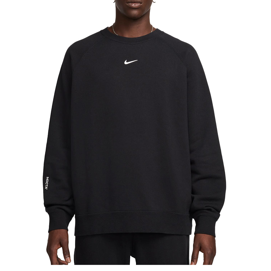 NOCTA Fleece Crewneck Sweatshirt - Black | Men's Casual Pullover for Streetwear & Winter Comfort