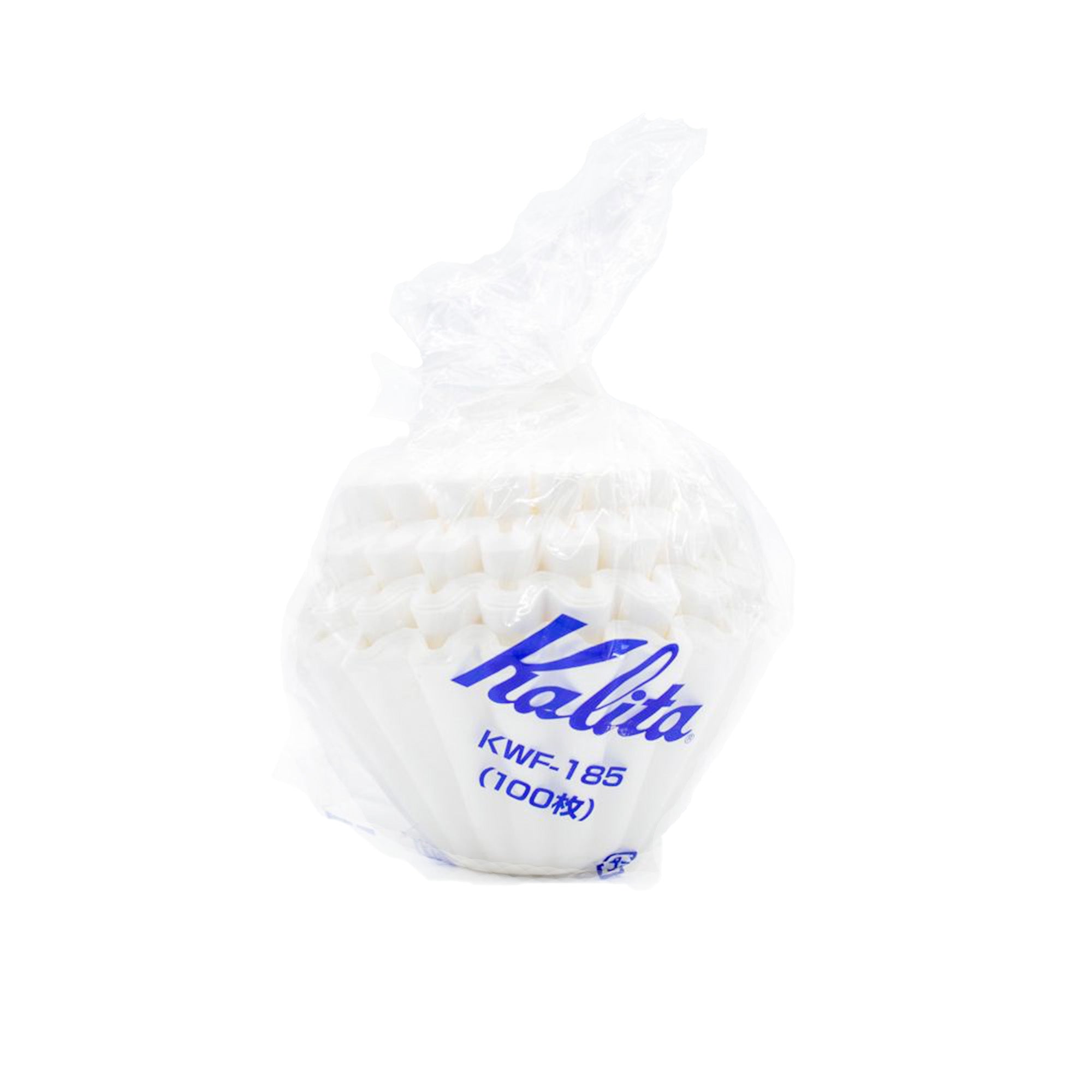 Premium Kalita Wave Coffee Filters - 100 Pack, 185 Size, Unbleached Paper for Pour Over Drippers - Perfect for Home Brewing, Specialty Coffee Shops & Barista Use