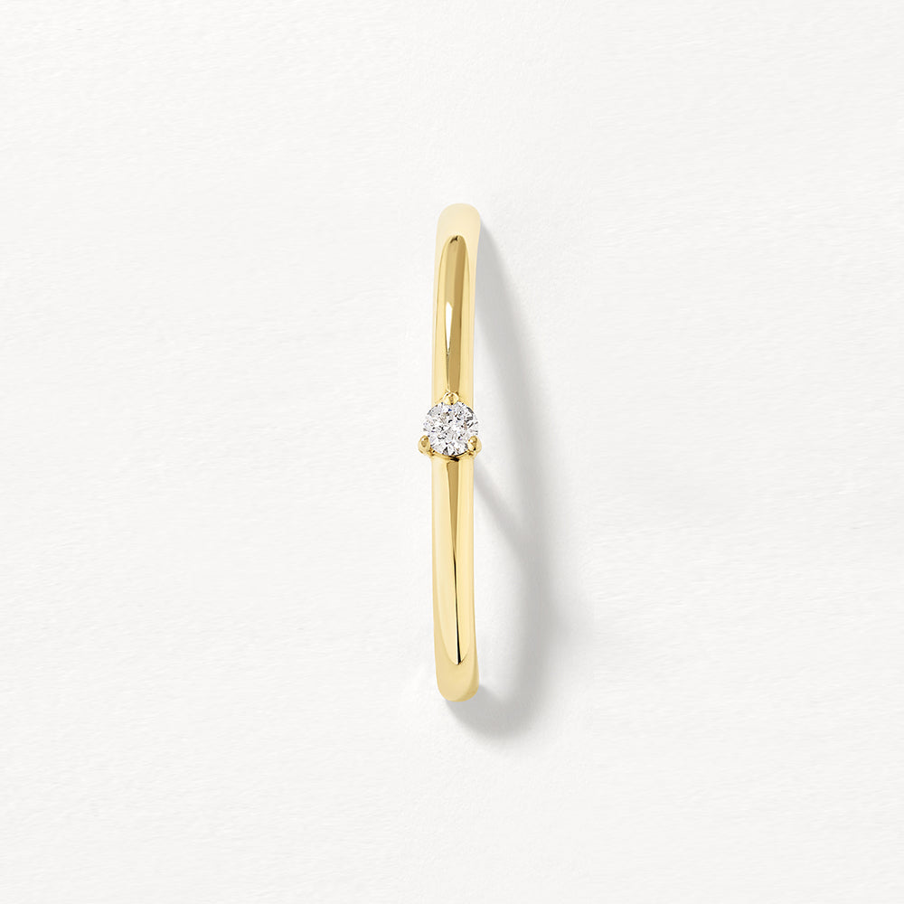 10k Gold Diamond Suspender Bar Single Earring - Elegant Dangle Earring for Women, Perfect for Parties, Weddings & Special Occasions