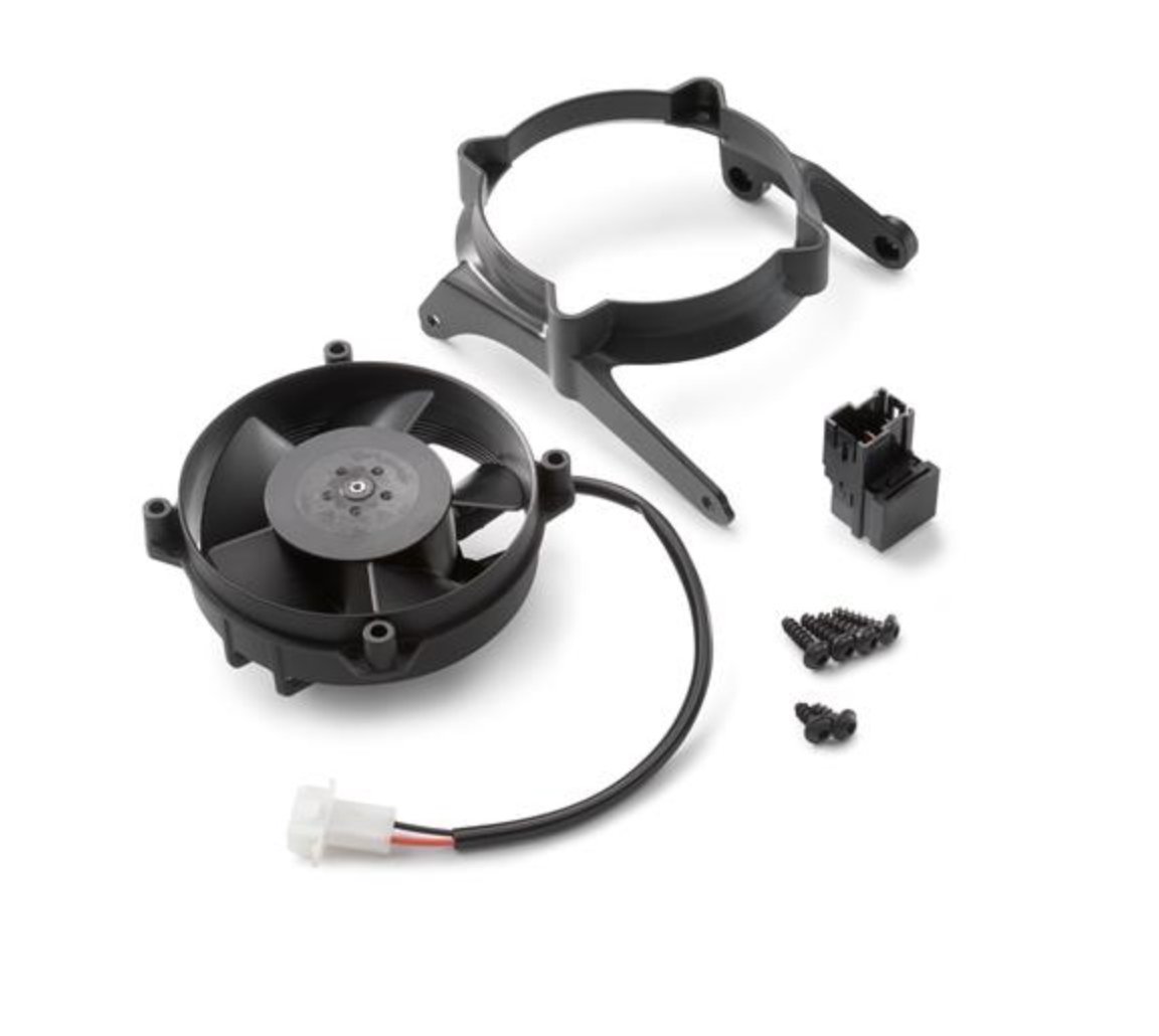 New KTM Radiator Fan Compatible with 250 350 450 500 EXC-F EXC XC-W Models (Part# 79635941044) - Off-Road Motorcycle Cooling Replacement for Trail & Dirt Bike Riding