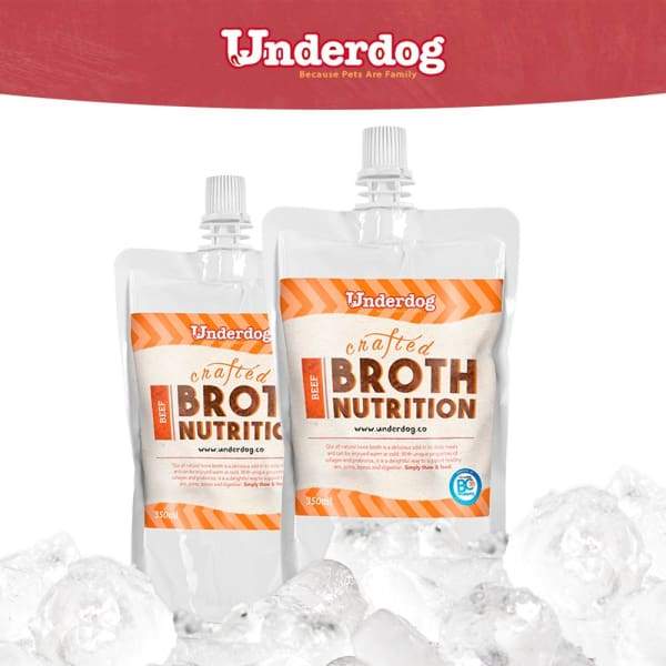Premium Frozen Beef Bone Broth for Dogs - 350ml | High-Protein Dog Supplement for Joint Health & Digestion | Perfect for Senior Dogs & Post-Surgery Recovery