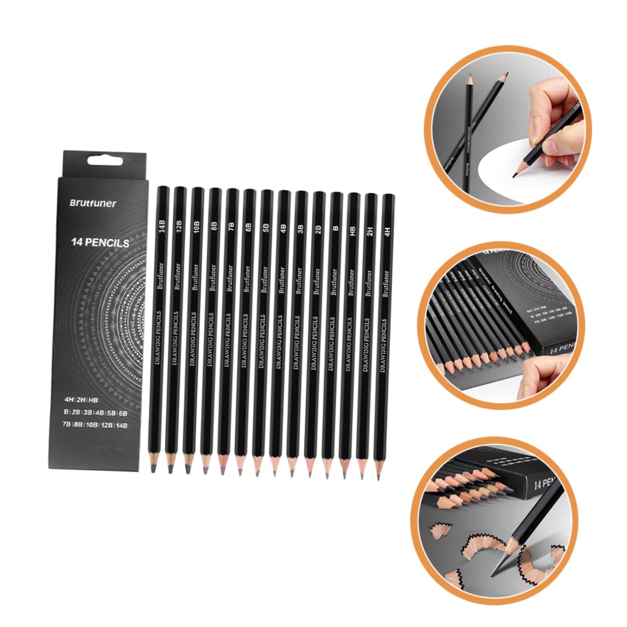 NUOBESTY 28-Piece Sketch Pencil Set - Professional Graphite Drawing Pencils for Artists, Sketching & Doodling | Perfect for Beginners, Art Classes & Creative Projects