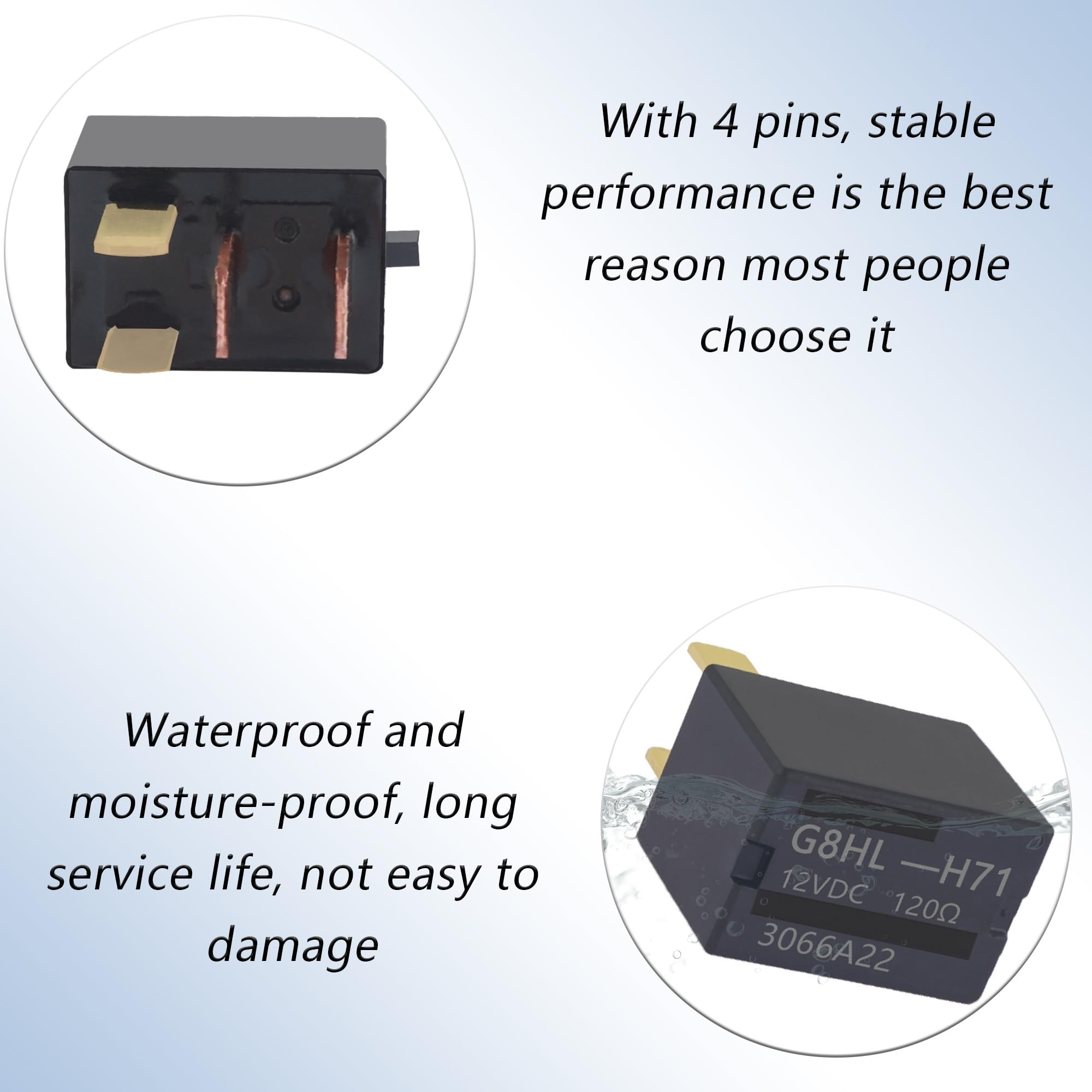 2PCS 12V 4 Pin Automotive Relay OEM#G8HL-H71 39794-SDA-A03 - Compatible with Honda Accord, Civic, Odyssey, CR-V | Professional Car AC Relay Replacement for Electrical System Repair & Maintenance