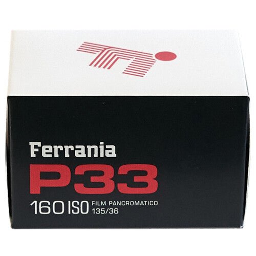 Ferrania P33 160 ISO Black and White 35mm Film Roll - 36 Exposures for Classic Photography & Street Shooting | Perfect for Vintage Cameras & Analog Enthusiasts