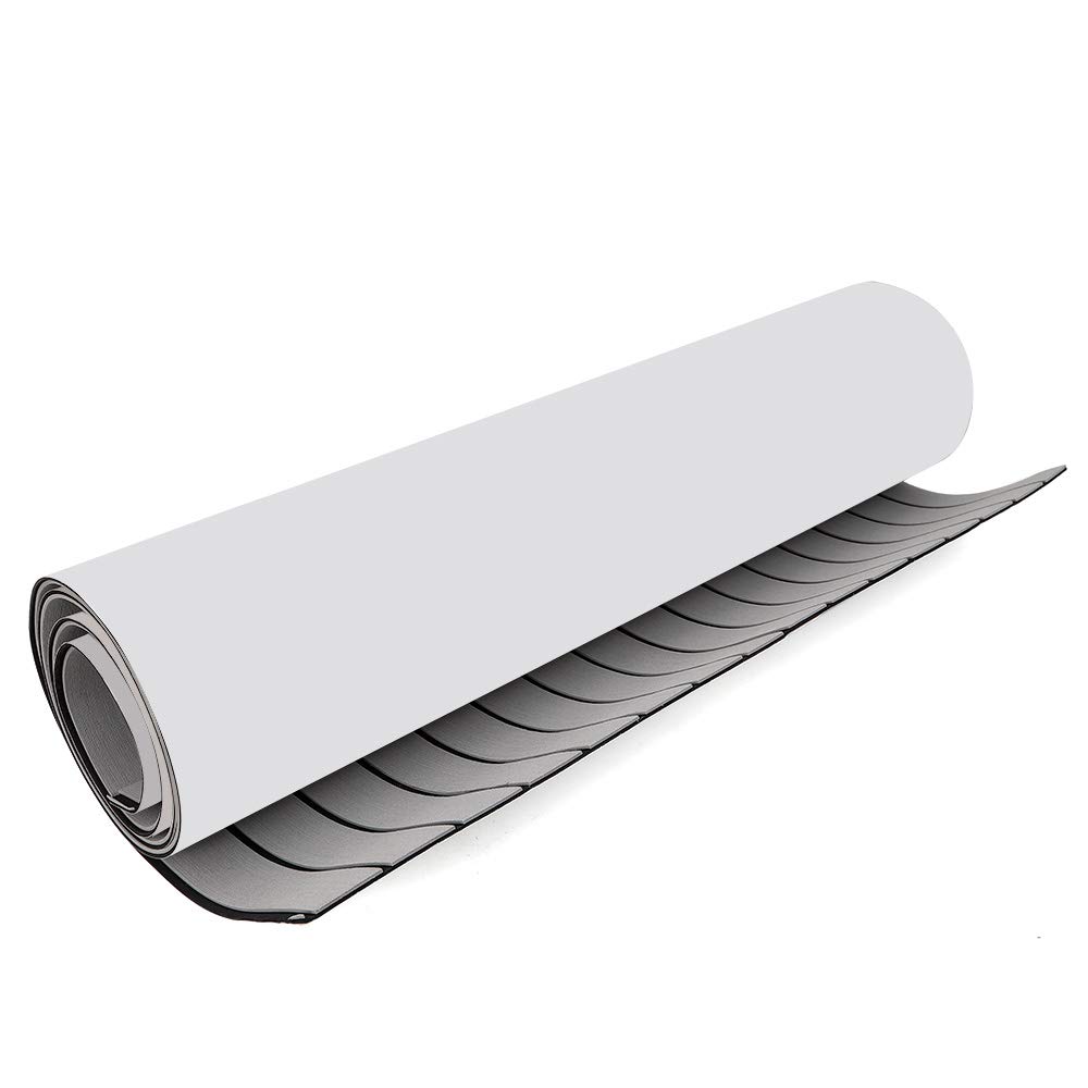 Non-Slip Self-Adhesive EVA Foam Boat Decking Sheet - Waterproof Faux Teak Marine Flooring for Yachts, RV, Boats | Perfect for Deck, Cockpit & Swim Platform Non-Skid Surface