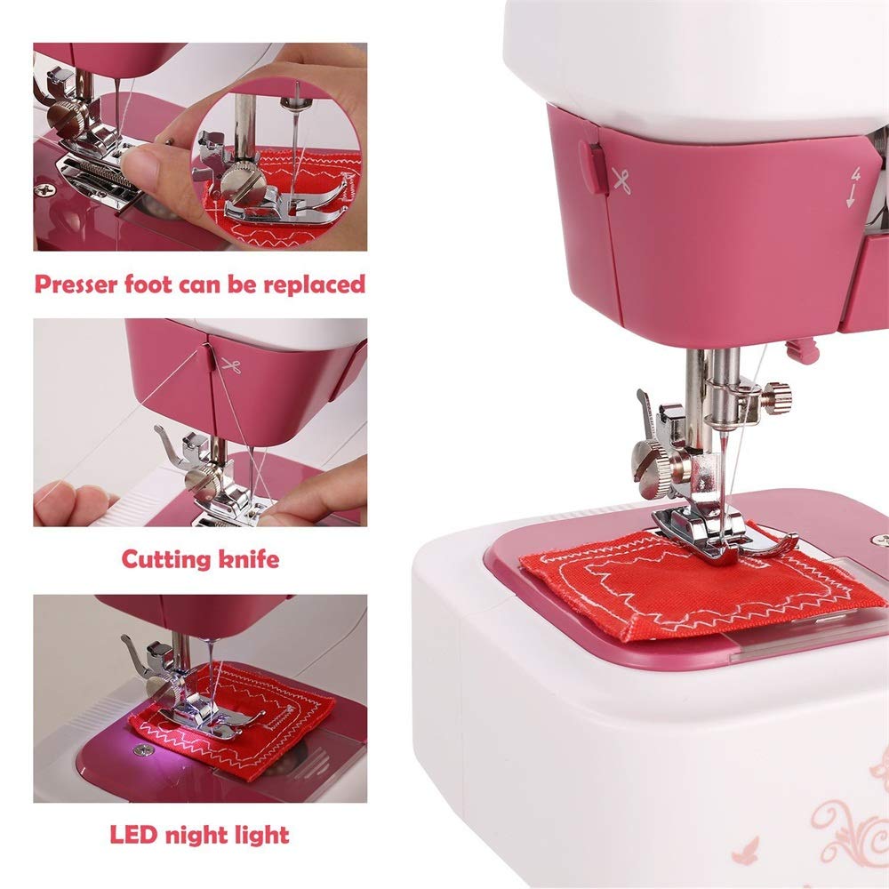 LadyQ 2020 Electric Mini Handheld Sewing Machine - Portable Stitch Tool for Quick Clothing Repairs, DIY Crafts & Home Use | Perfect for Emergency Fixes, Travel & Small Projects