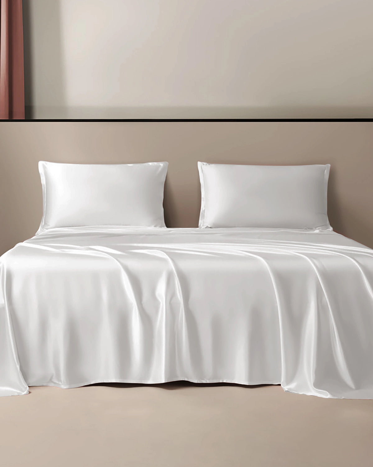 25 Momme 100% Pure Mulberry Silk Flat Sheet - Queen Size Luxury Bedding for Soft & Breathable Sleep - Perfect for Hot Sleepers & Sensitive Skin