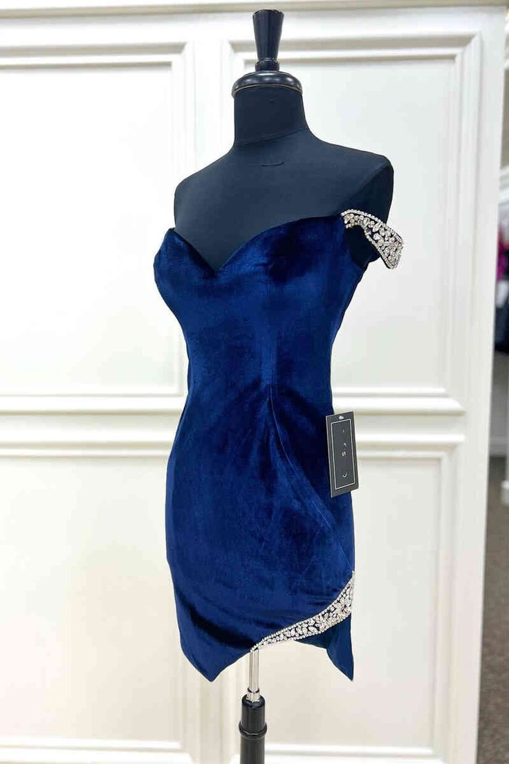 Off The Shoulder Short Prom Dress Velvet Homecoming Dress J5379 - Elegant Party Gown for Prom, Homecoming, Cocktail Parties & Special Occasions