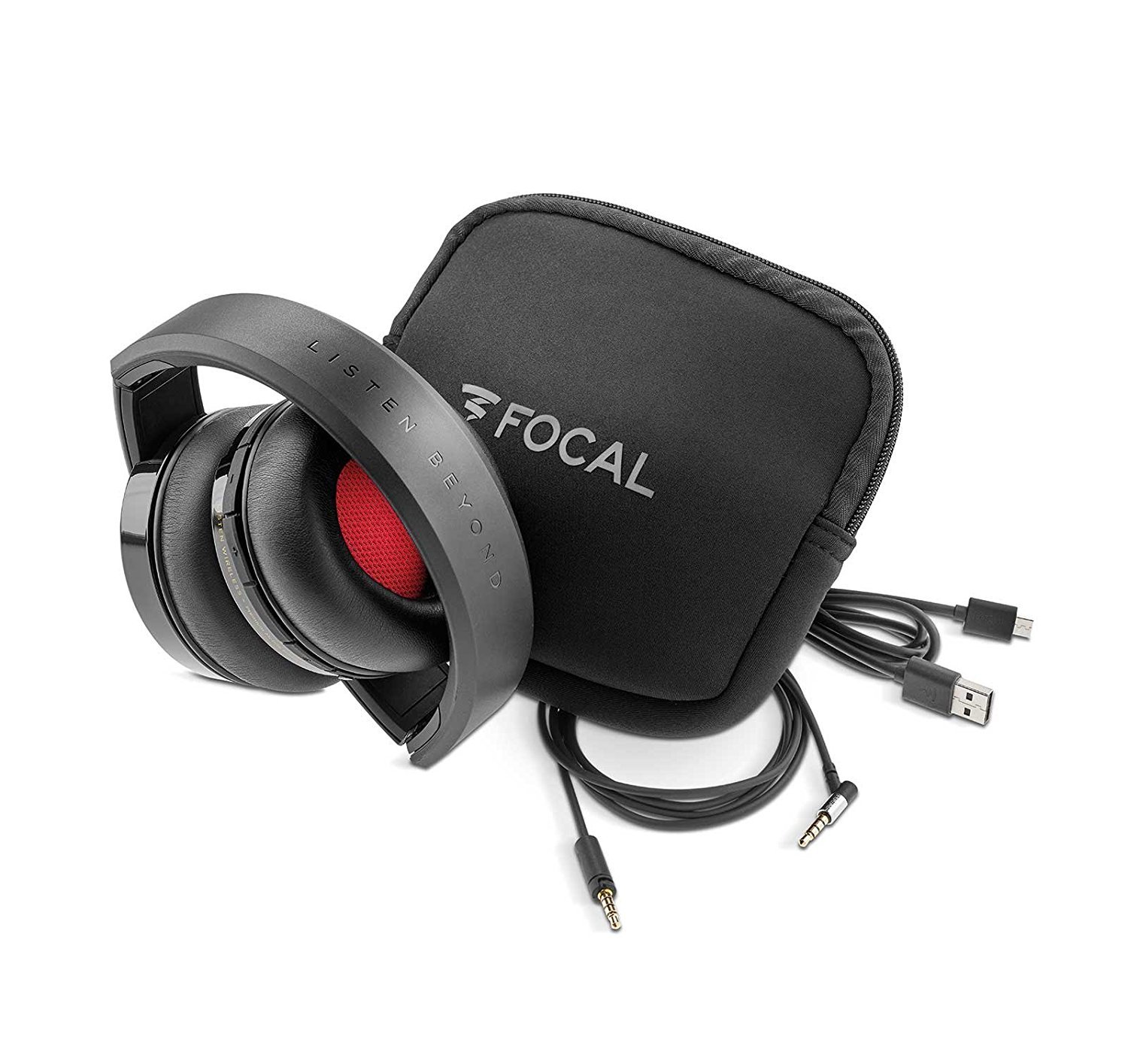 Focal Listen Wireless Bluetooth Headphones - Premium Over-Ear Headphones with Noise Isolation, 30-Hour Battery Life for Music, Gaming & Travel