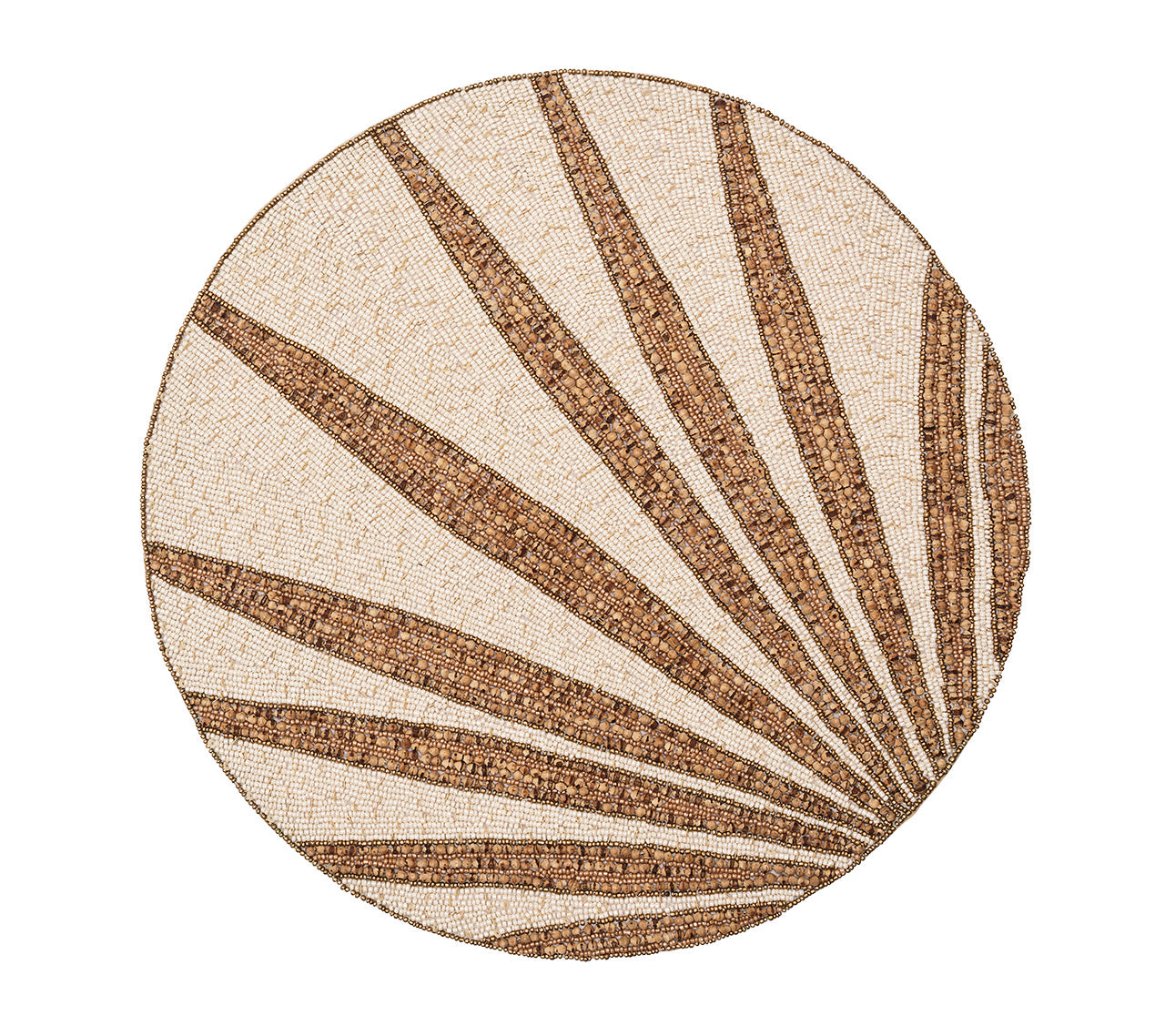 Royal Palm Placemat Set of 4 - Natural & Brown Rattan Table Mats for Dining, Kitchen, and Outdoor Use - Eco-Friendly Home Decor