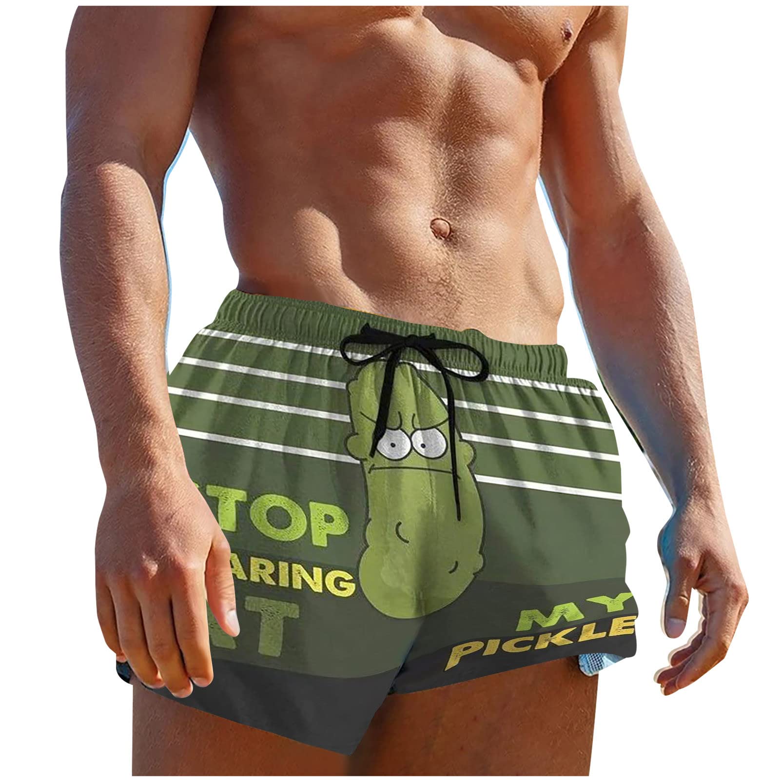 Jsaierl Men's Summer Beach Shorts - Quick Dry Athletic Shorts with Pockets & Elastic Waistband | Perfect for Swimming, Running, Gym Workouts and Outdoor Activities