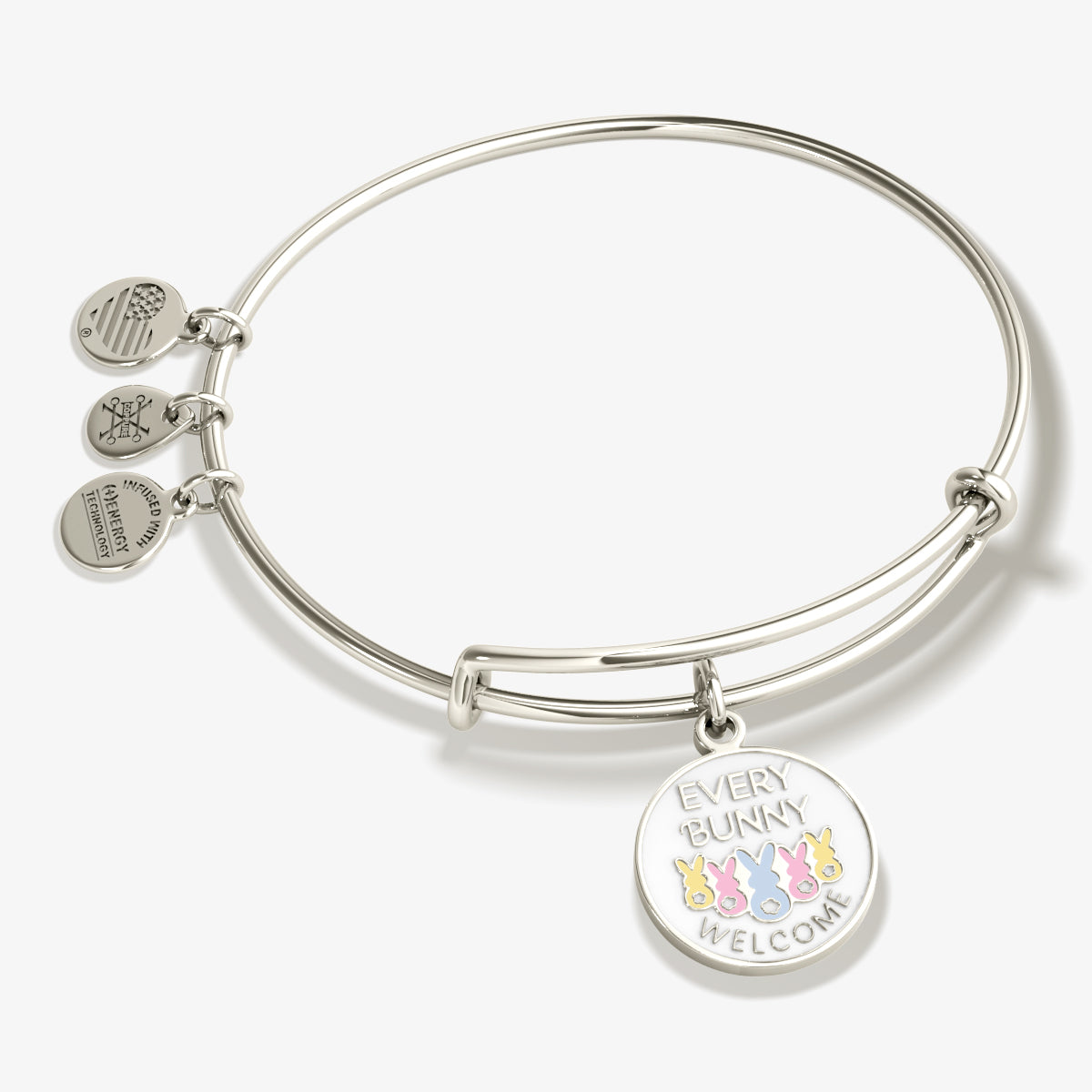 Every Bunny Welcome Easter Charm Bangle - Cute Bunny Bracelet for Women & Girls - Perfect for Easter Gifts, Spring Parties & Everyday Wear