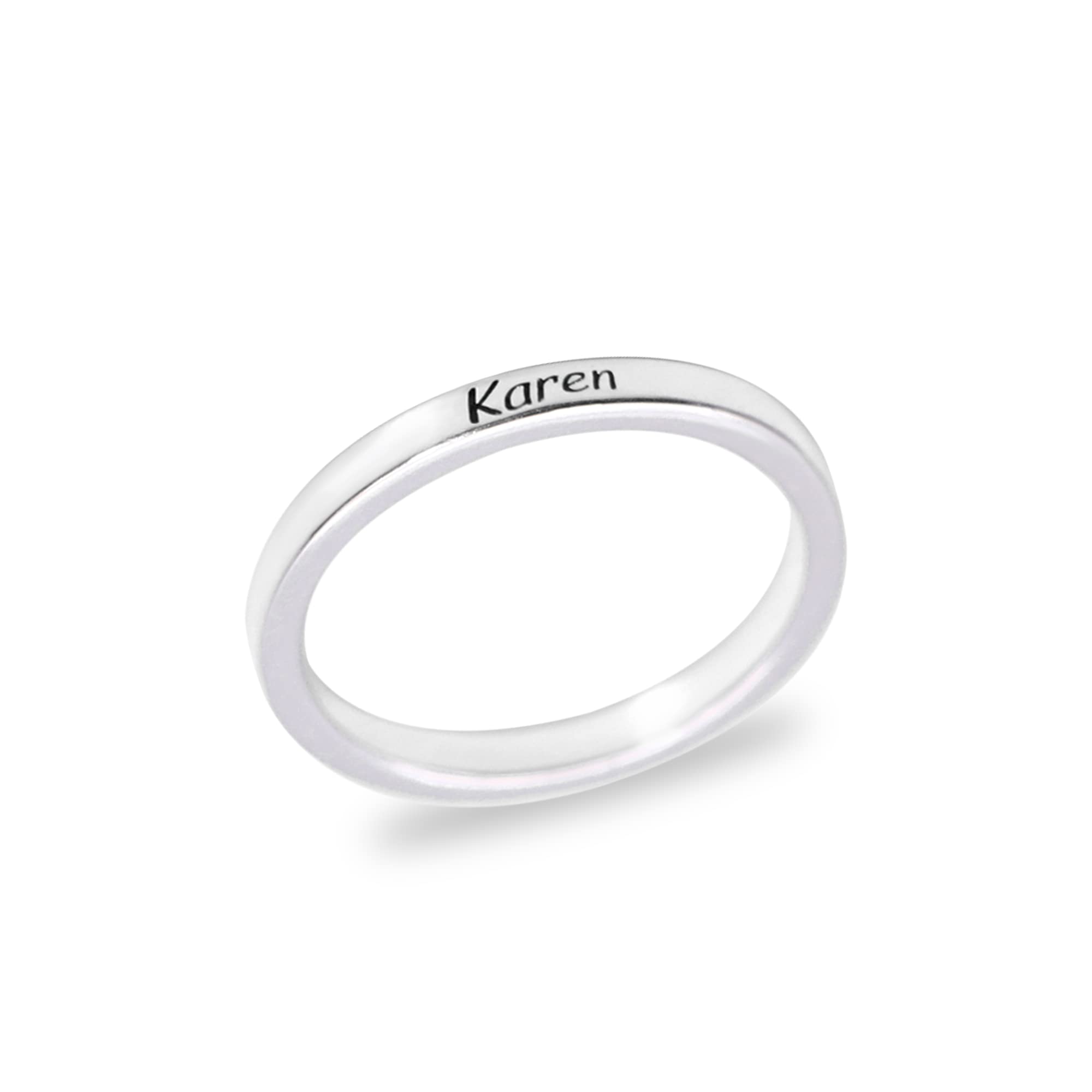 Personalized Stackable Name Rings for Women - Custom Engraved Dainty Stacking Rings - Handmade Jewelry Gift for Christmas, Birthday, Anniversary - Perfect for Layering, Everyday Wear & Special Occasions