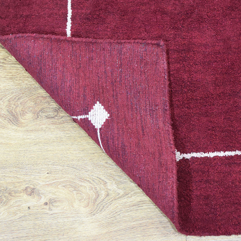 Luxury Haven Hand Knotted Rug - Premium Wool Handmade Area Rug for Living Room, Bedroom & Dining - Soft & Durable Home Decor