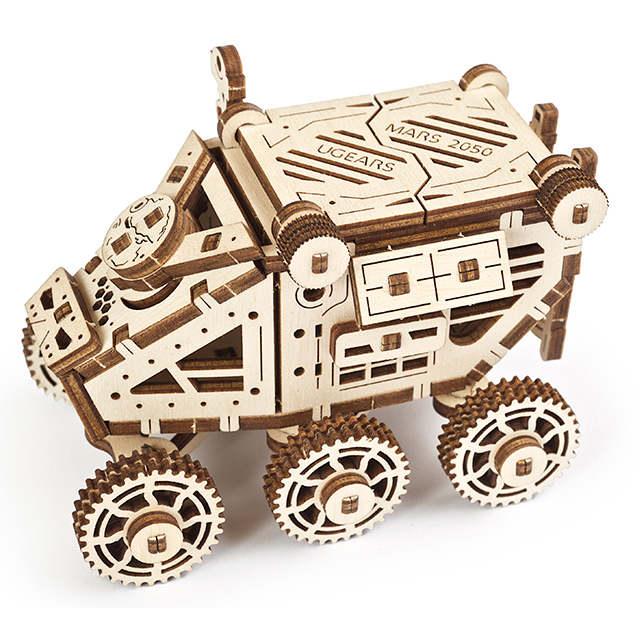 UGears Mars Buggy 3D Wooden Model Kit - DIY Mechanical Science Toy for Adults & Teens - Perfect for STEM Education, Home Decor & Gift Giving