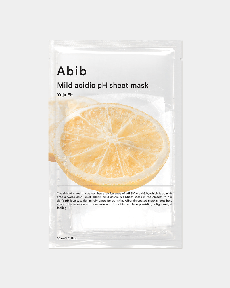 Abib Mild Acidic pH Sheet Mask - Yuja Vitamin C Brightening Facial Mask for Glowing Skin | Korean Skincare for Hydration & Radiance | Perfect for Daily Use & Spa Nights