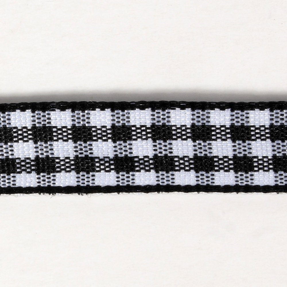 Buffalo Check Ribbon Black and White Gingham Ribbon 25 Yards - 3/8 Inch Wide for DIY Crafts, Gift Wrapping, Scrapbooking & Holiday Decorations (Black)