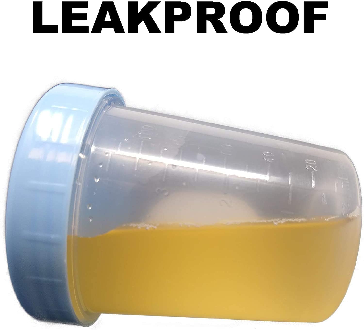 Sterile 4oz Specimen Cups with Leak-Proof Screw-On Lids - Individually Packaged for Safe Sample Collection (500 Count) - Ideal for Medical Labs, Urine Tests & Scientific Research